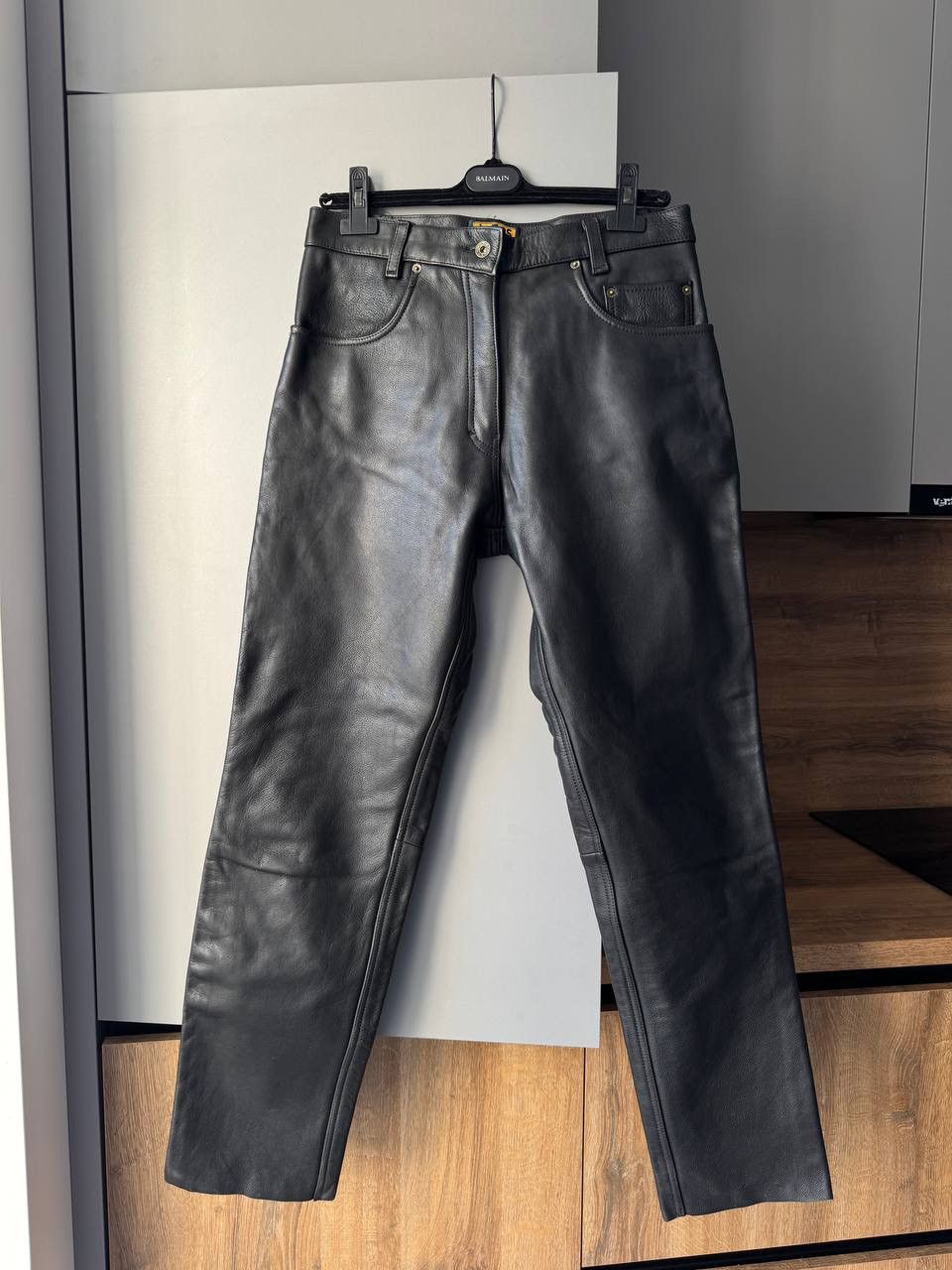 Genuine Leather Vintage Genuine Leather Pants Avantgarde Playboi Carti 90s Size US 32 / EU 48 - 1 Thumbnail