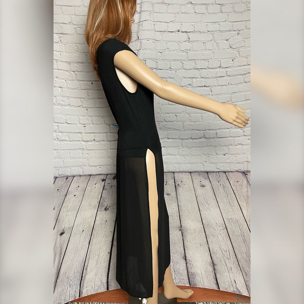 Other New Cha Cha Vente Black Long Sheer Bottom Top Tunic Size L Size L / US 10 / IT 46 - 3 Thumbnail