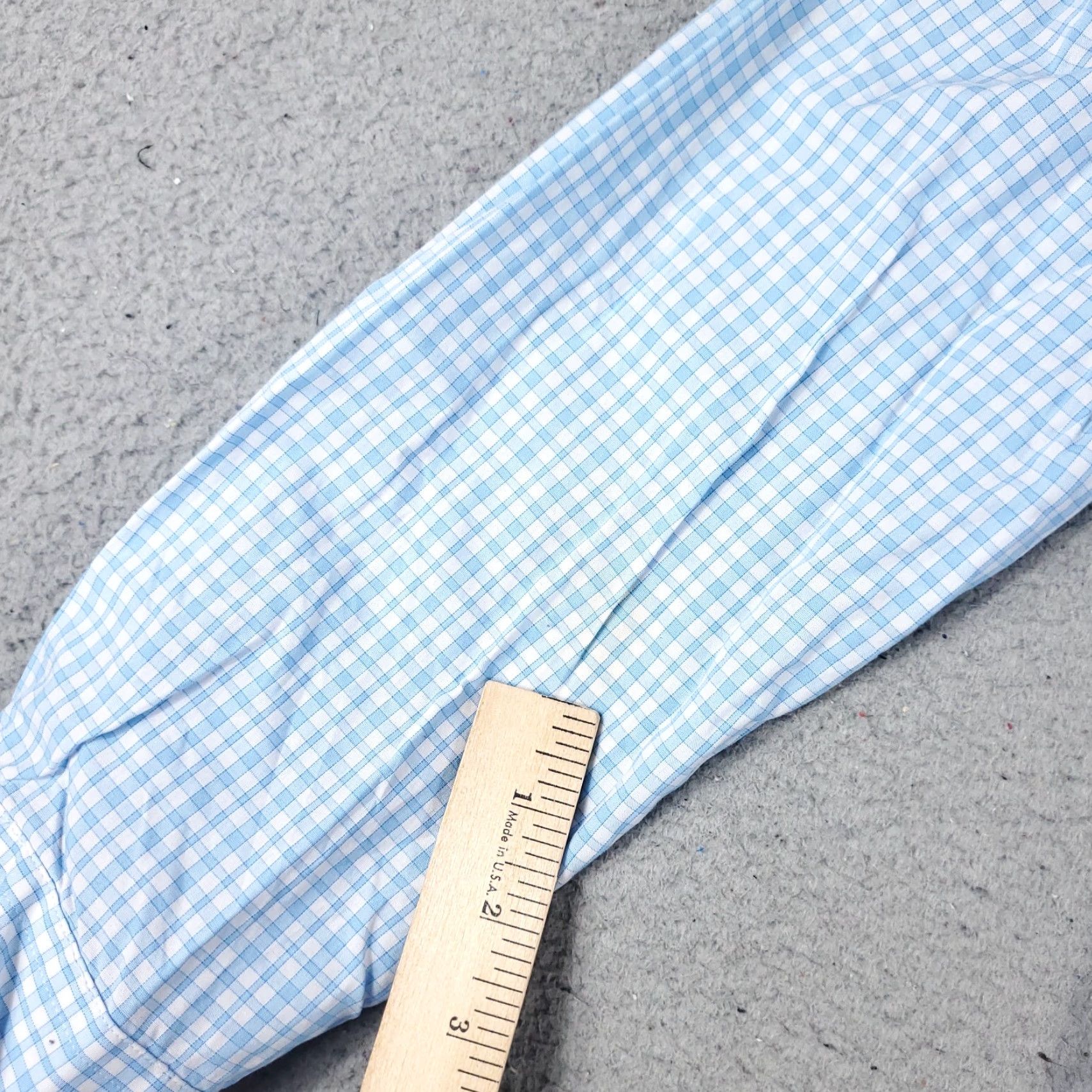 Nautica Nautica Dress Shirt Mens Size 16 Blue Plaid Button-Up Long Sleeve Regular Fit Size 42R - 5 Thumbnail