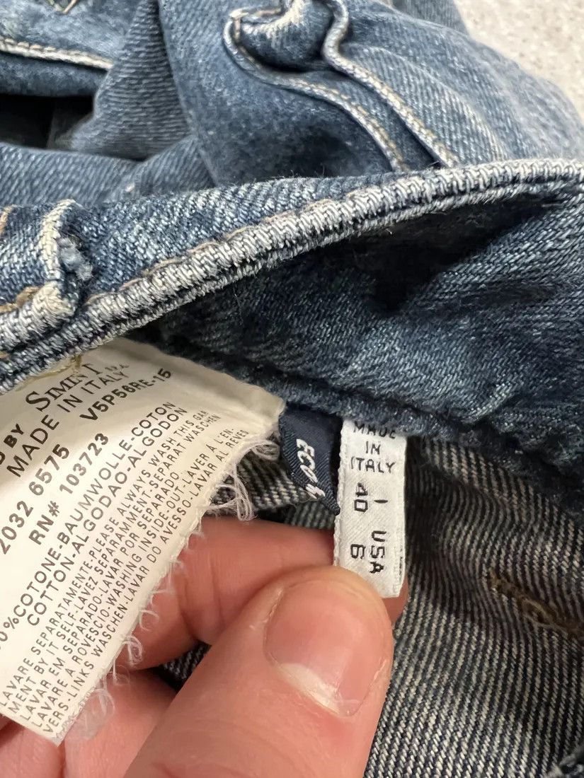 Armani × Vintage 2000s Armani Cargo Bondage Denim Jeans Size US 30 / EU 46 - 9 Thumbnail