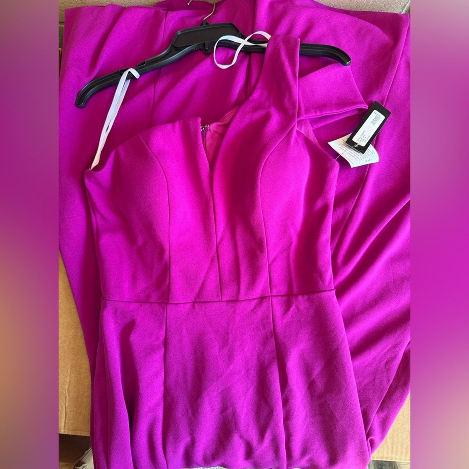Betsey Johnson 🎉LAST PIECE🎉 BETSY & ADAM‎ One Shoulder Gown Size L / US 10 / IT 46 - 3 Thumbnail