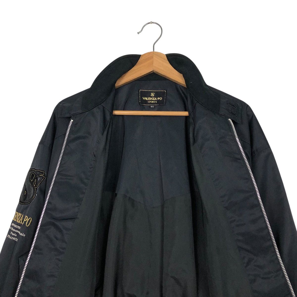 Japanese Brand Vintage Satin Bomber Jacket Valenzia Po Sports Issey Miyake Size US M / EU 48-50 / 2 - 17 Thumbnail