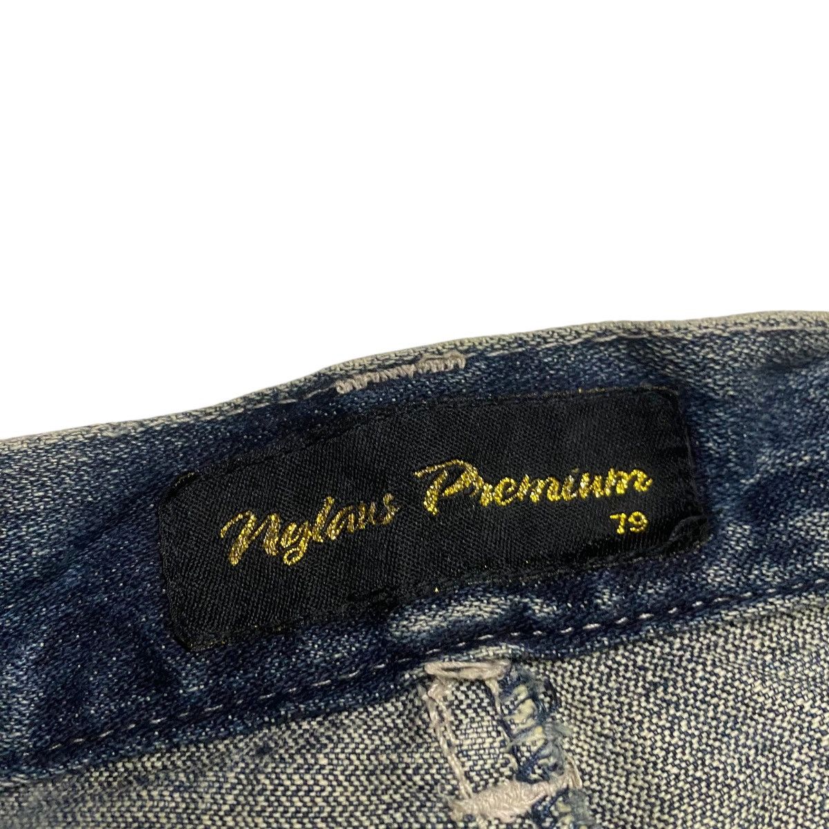 If Six Was Nine × Japanese Brand Nylaus Premium double waist distressed flare denim Size US 32 / EU 48 - 8 Thumbnail