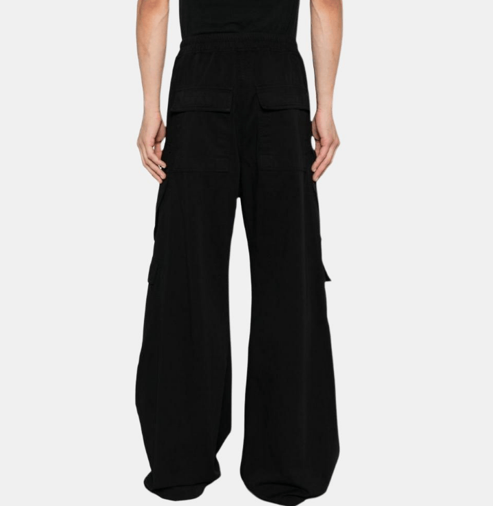 Rick Owens Rick Owens DRKSHDW Black Drawstring Wide Leg Pants Size US 32 / EU 48 - 2 Thumbnail