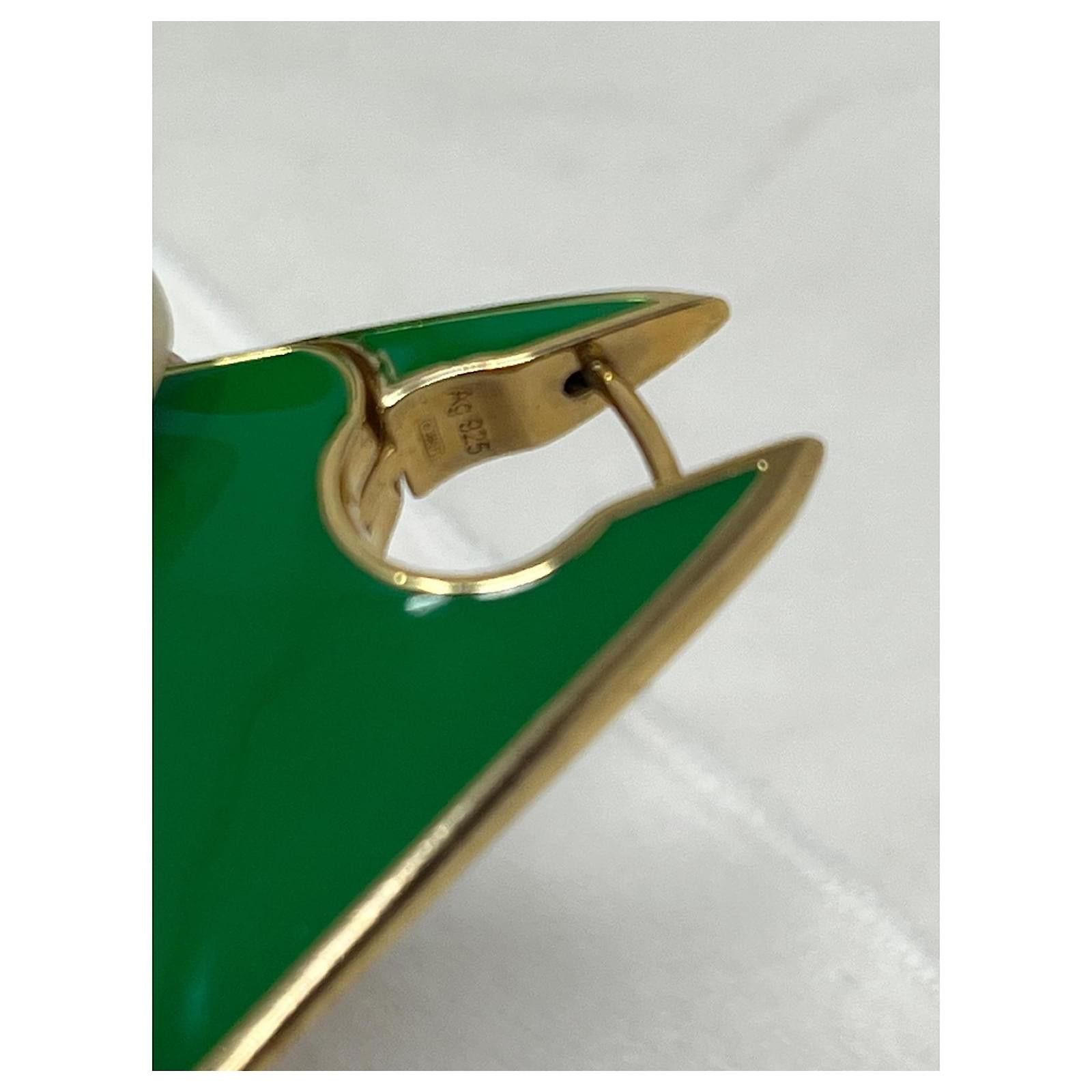 Bottega Veneta o1n1vont1124 Size: OS / Sterling Earrings in Grass Size ONE SIZE - 5 Thumbnail