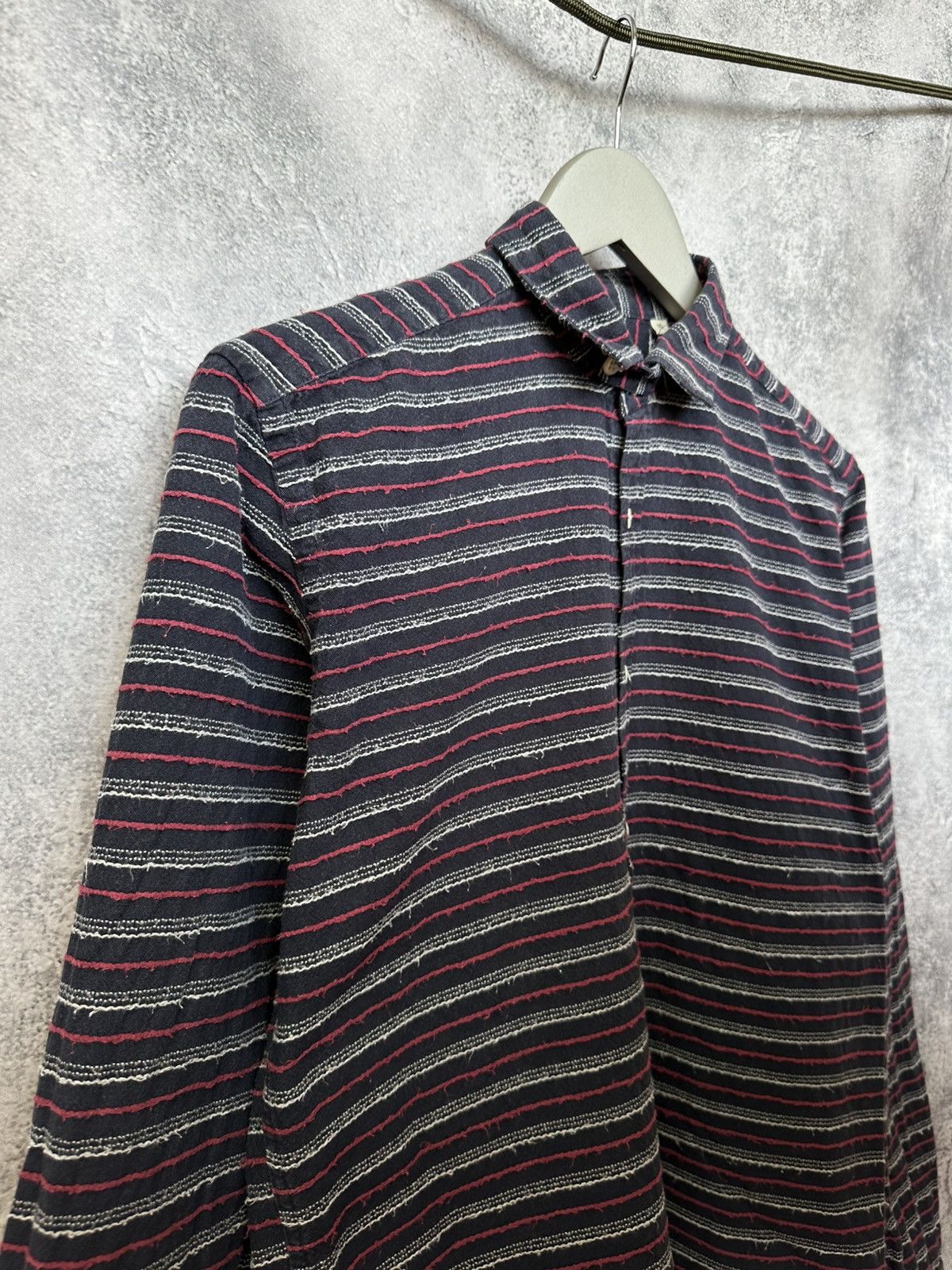 Oliver Spencer Oliver Spencer Boho Lagenlook Striped Button-Up Shirt Size US M / EU 48-50 / 2 - 4 Thumbnail