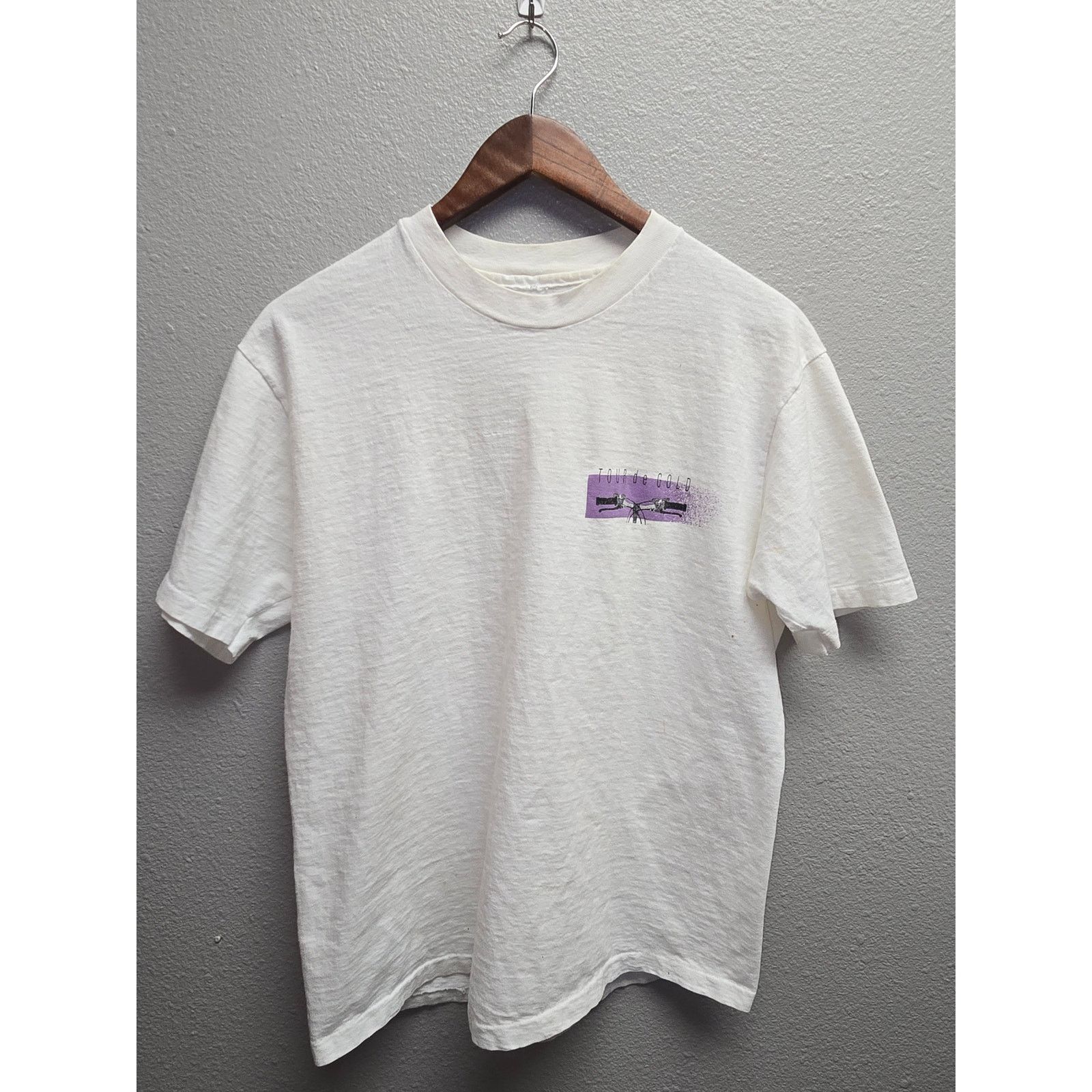 Vintage Cycling Shirt 90s Tour de Gold Collegiate to Crestone Size US L / EU 52-54 / 3 - 6 Thumbnail