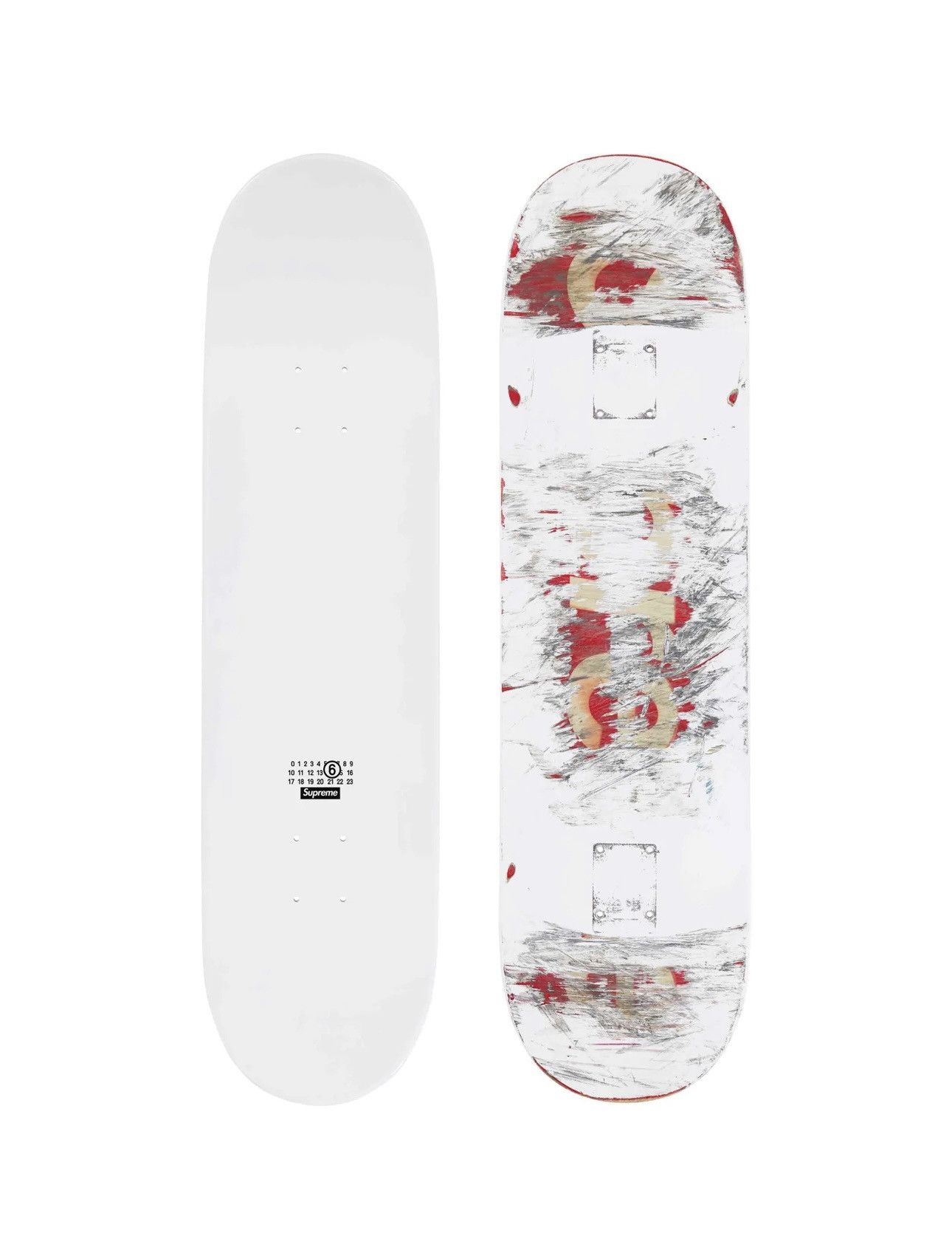 Supreme Supreme MM6 Maison Margiela Skate Deck White 8.25” x 32