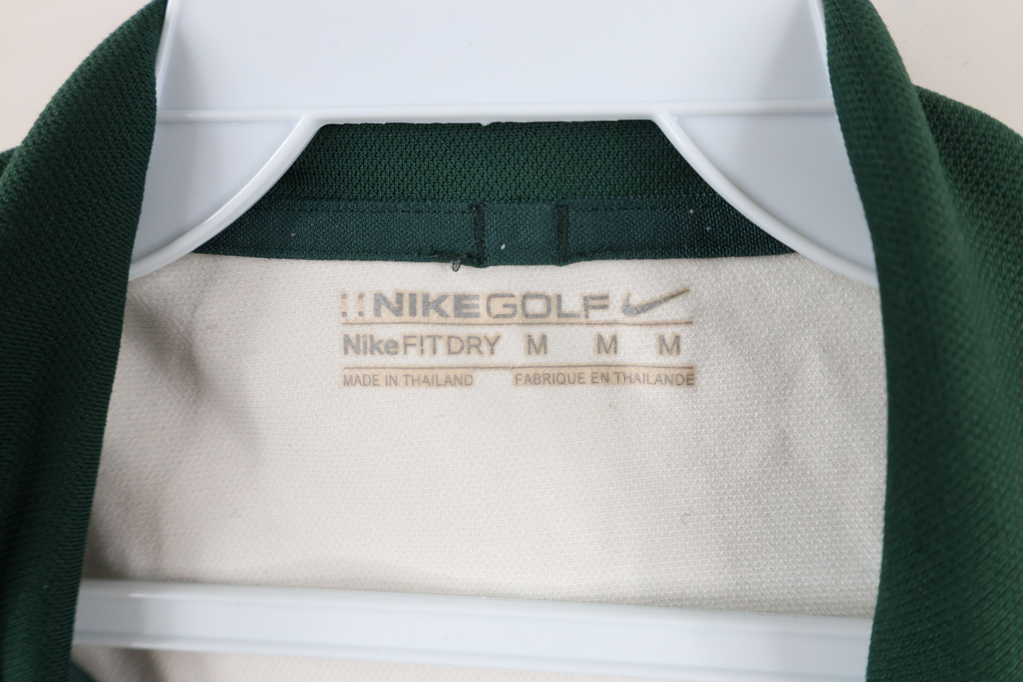 Nike × Vintage Vintage Nike Golf Mini Swoosh Collared Polo Shirt Green Size US M / EU 48-50 / 2 - 5 Thumbnail