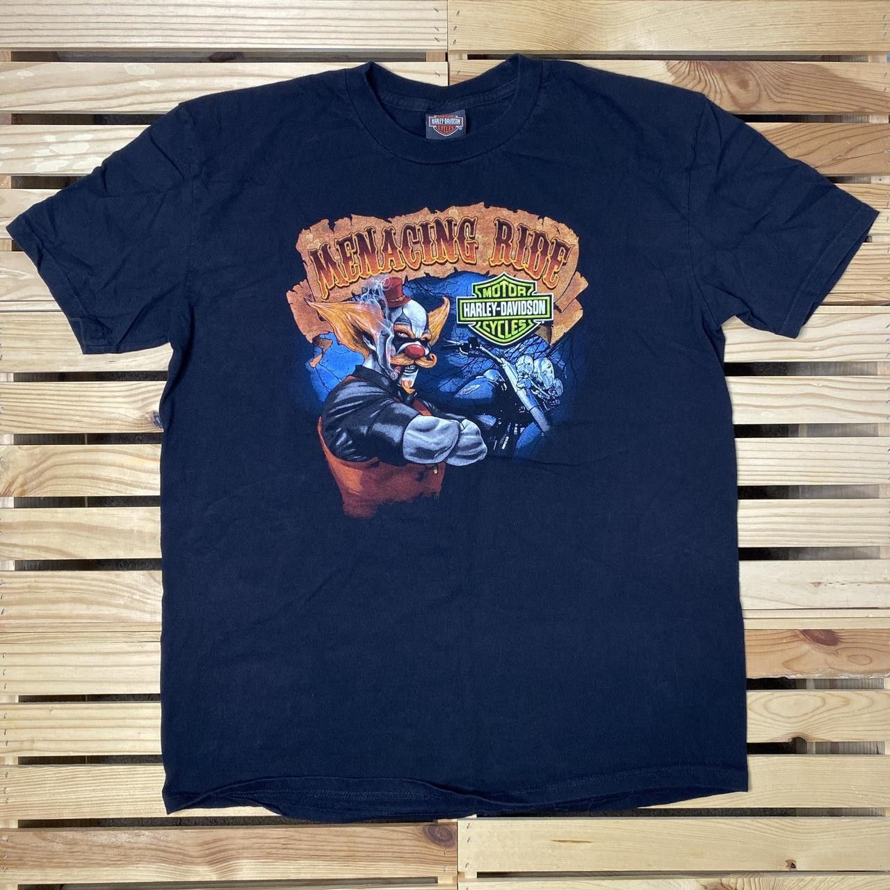 Harley Davidson Harley Davidson LA 2012 Black Voodoo Clown Tee Size XL Size US XL / EU 56 / 4 - 1 Thumbnail