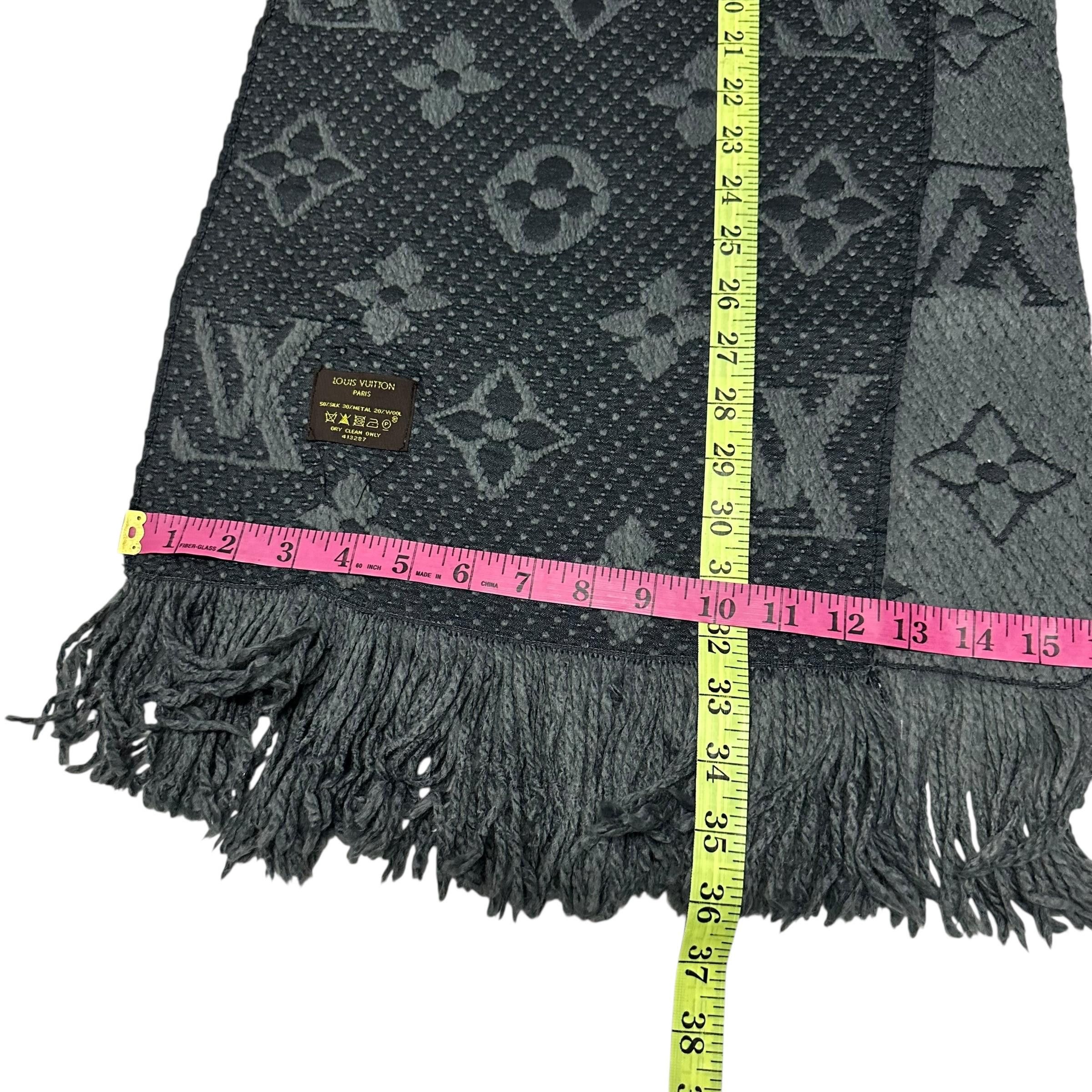 Louis Vuitton LOUIS VUITTON Monogram Silk Metal Wool Muffler Size ONE SIZE - 8 Thumbnail