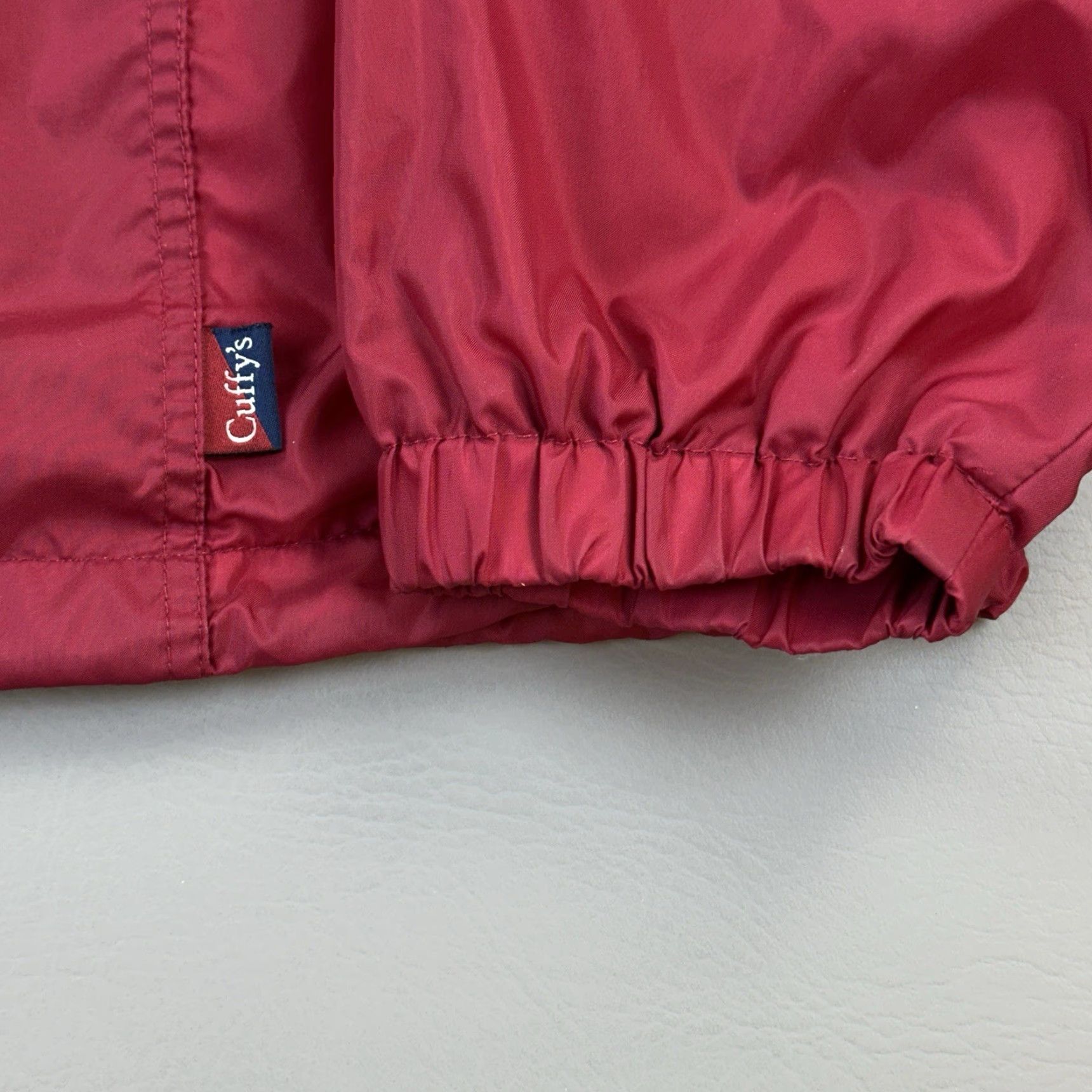 Vintage VINTAGE Woolrich Jacket Mens L Red 1/2 Zip Fleece Lined Anorak Capecod Cuffys Of 90s Outdoor Windbreaker Sized Regular Size US L / EU 52-54 / 3 - 5 Thumbnail