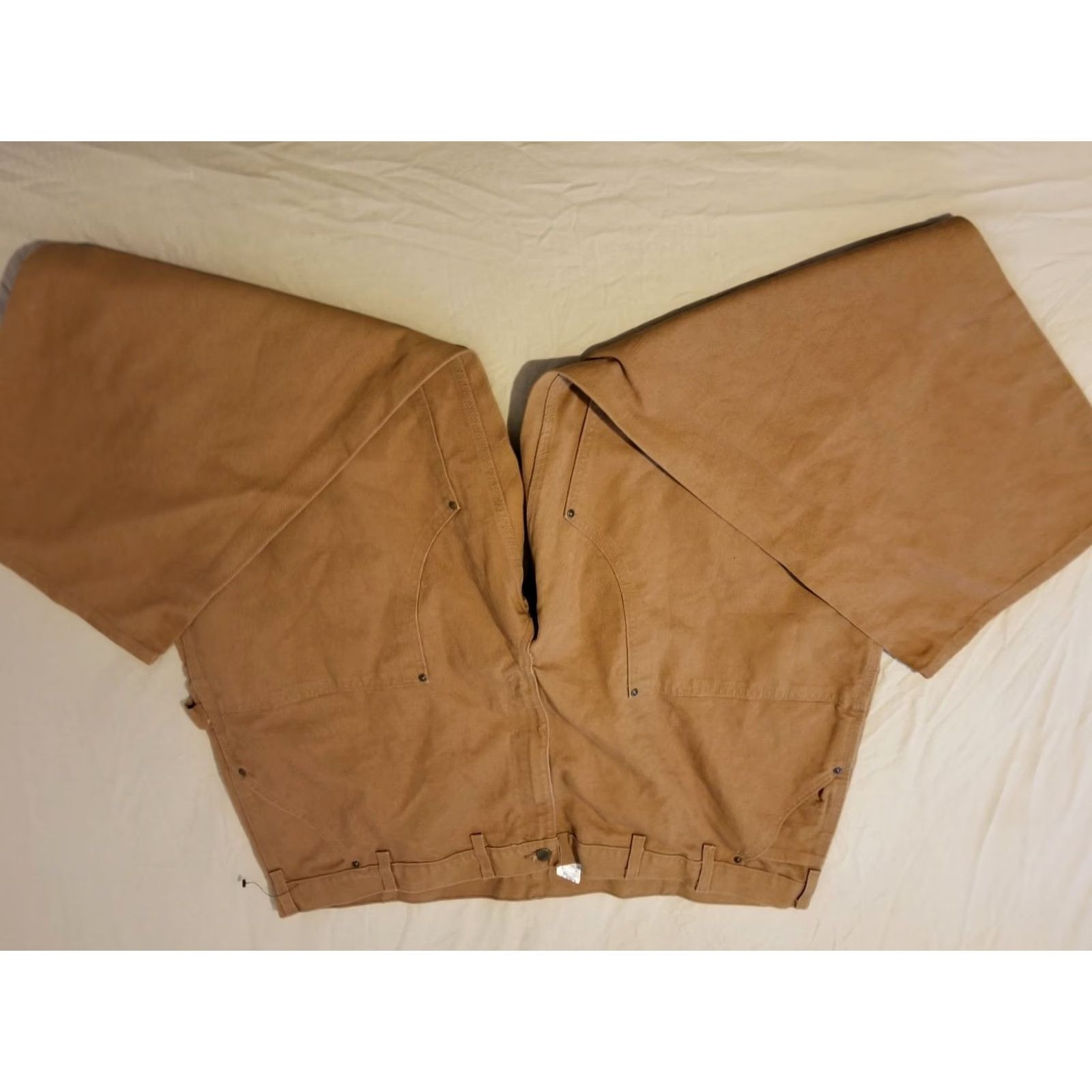 Carhartt Carhartt Jeans Mens 50x30 Khaki Beige Denim 5-Pocket Straight Relaxed Cargo Pants Straight Leg Size US 34 / EU 50 - 5 Thumbnail