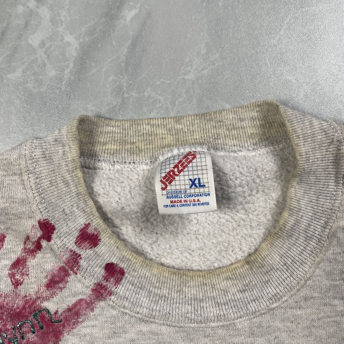 Jerzees Rare 90s Jerzees We Love You Hand Painted Arts Crewneck Size US L / EU 52-54 / 3 - 8 Thumbnail