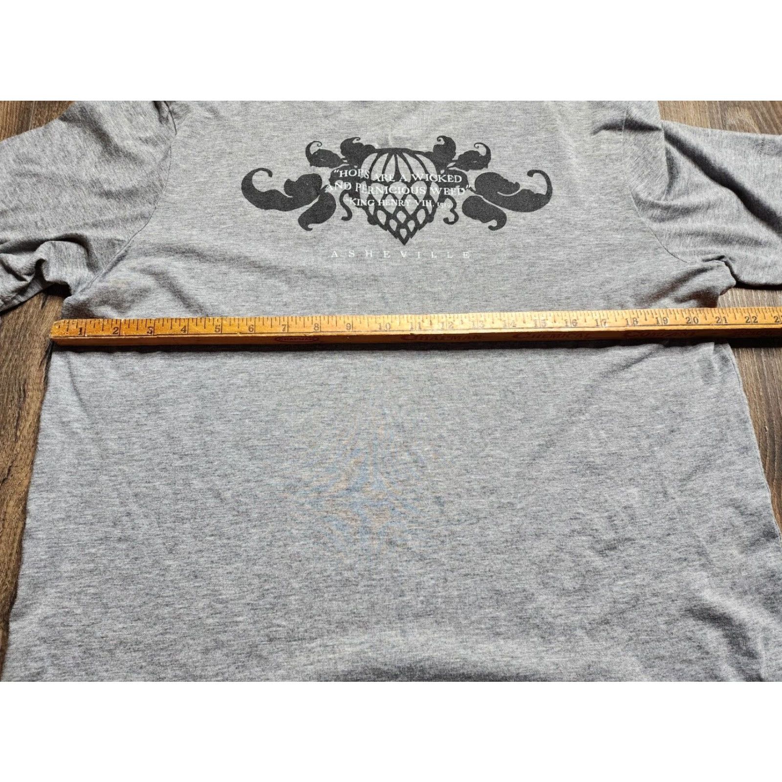 Vintage Wicked Weed Brewing Beer T Shirt Mens XL Gray Short Sleeve Double Sided Size US XL / EU 56 / 4 - 3 Thumbnail