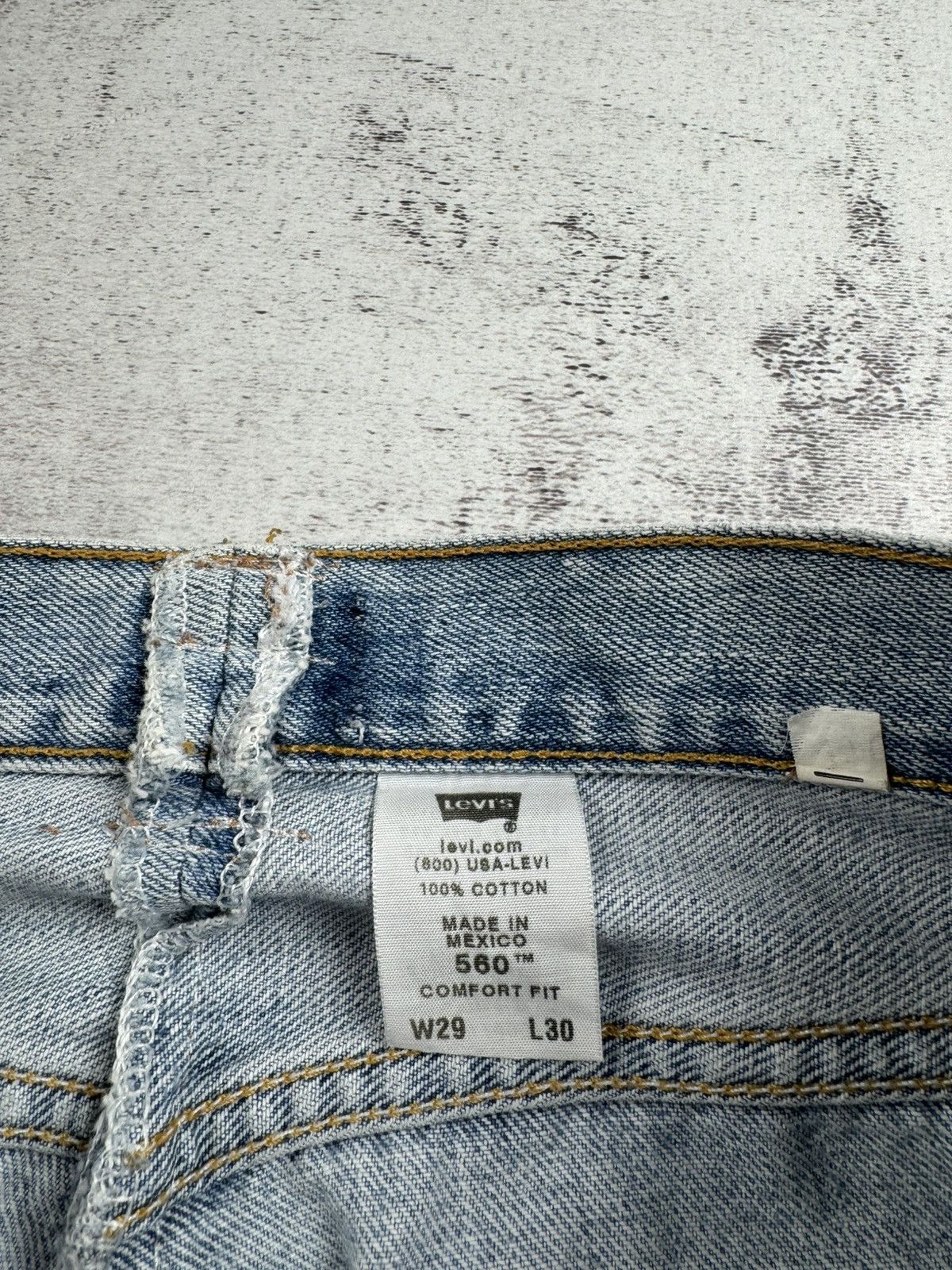 Levi's LEVIS 560 Comfort Fit W29 L30 Denim Straight USA 90s Jeans Pants Trousers Size US 30 / EU 46 - 16 Thumbnail