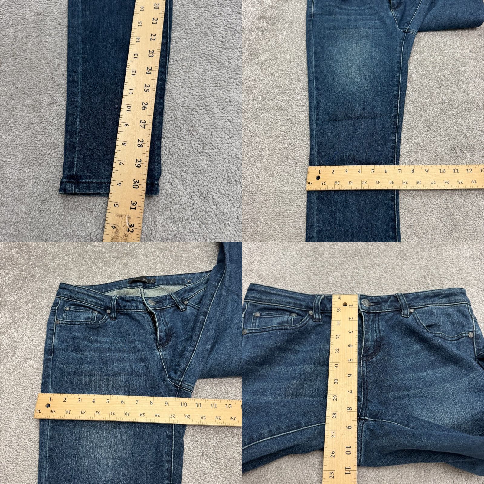 Prana Prana Kara Skinny Denim Jeans Womens 6 Blue Dark Wash Organic Cotton Mid Rise Size 28" / US 6 / IT 42 - 8 Thumbnail