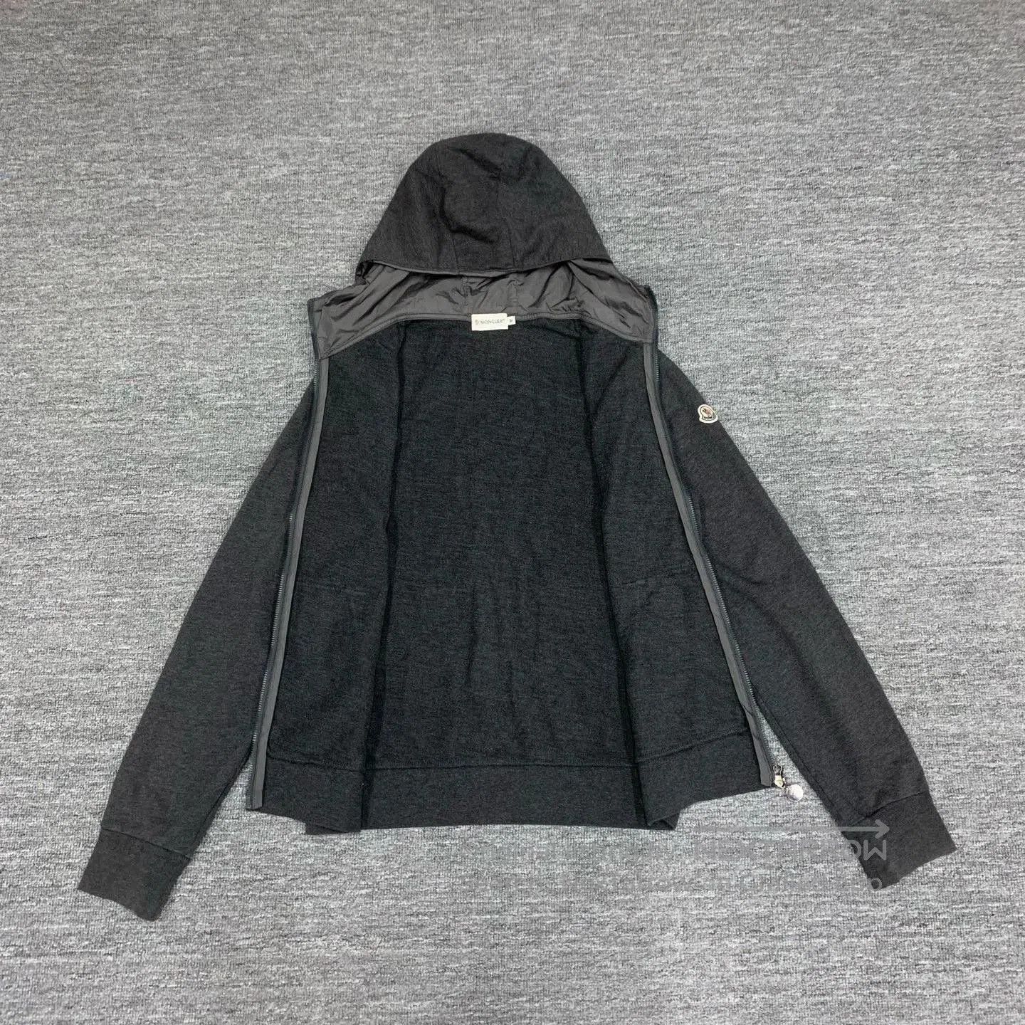 Moncler moncler gray zip hoodie with logo. Size US M / EU 48-50 / 2 - 6 Thumbnail
