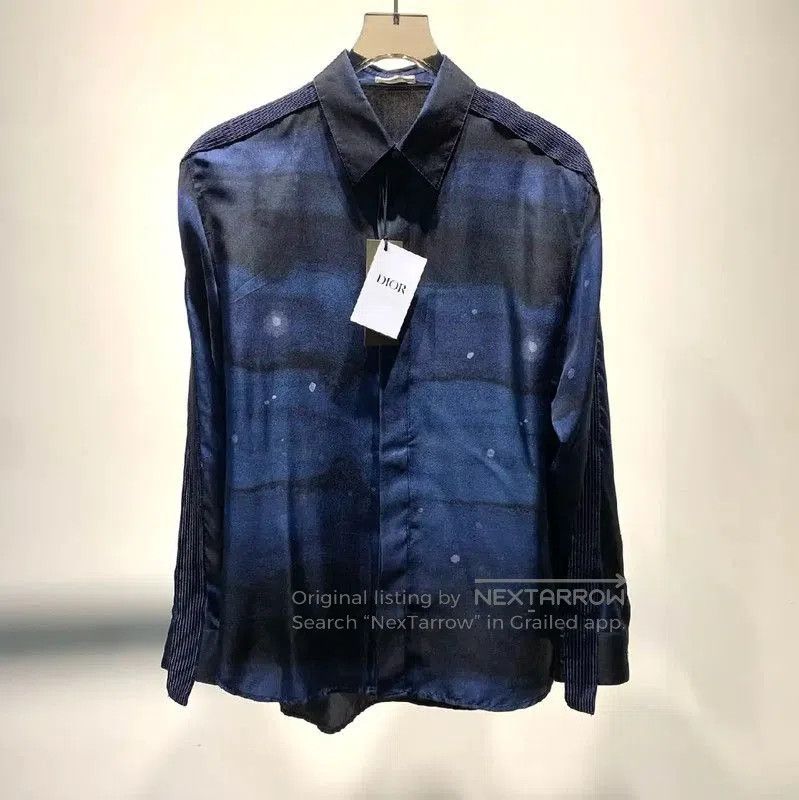 Dior Dior Black Silk Long Sleeve Shirt for Men . Size US M / EU 48-50 / 2 - 1 Thumbnail