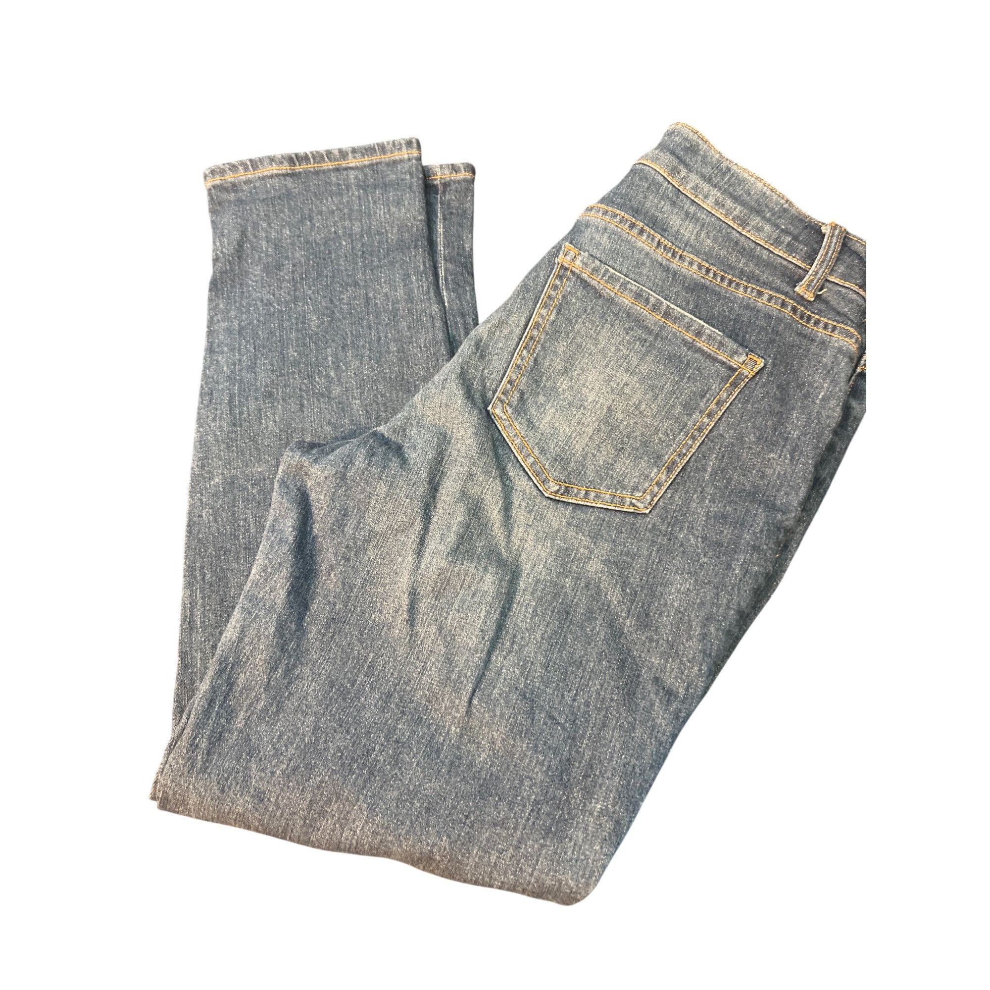 Other Time Tru Womens Straight Regular Fit Jeans Blue Denim High R Size 30" / US 8 / IT 44 - 3 Thumbnail