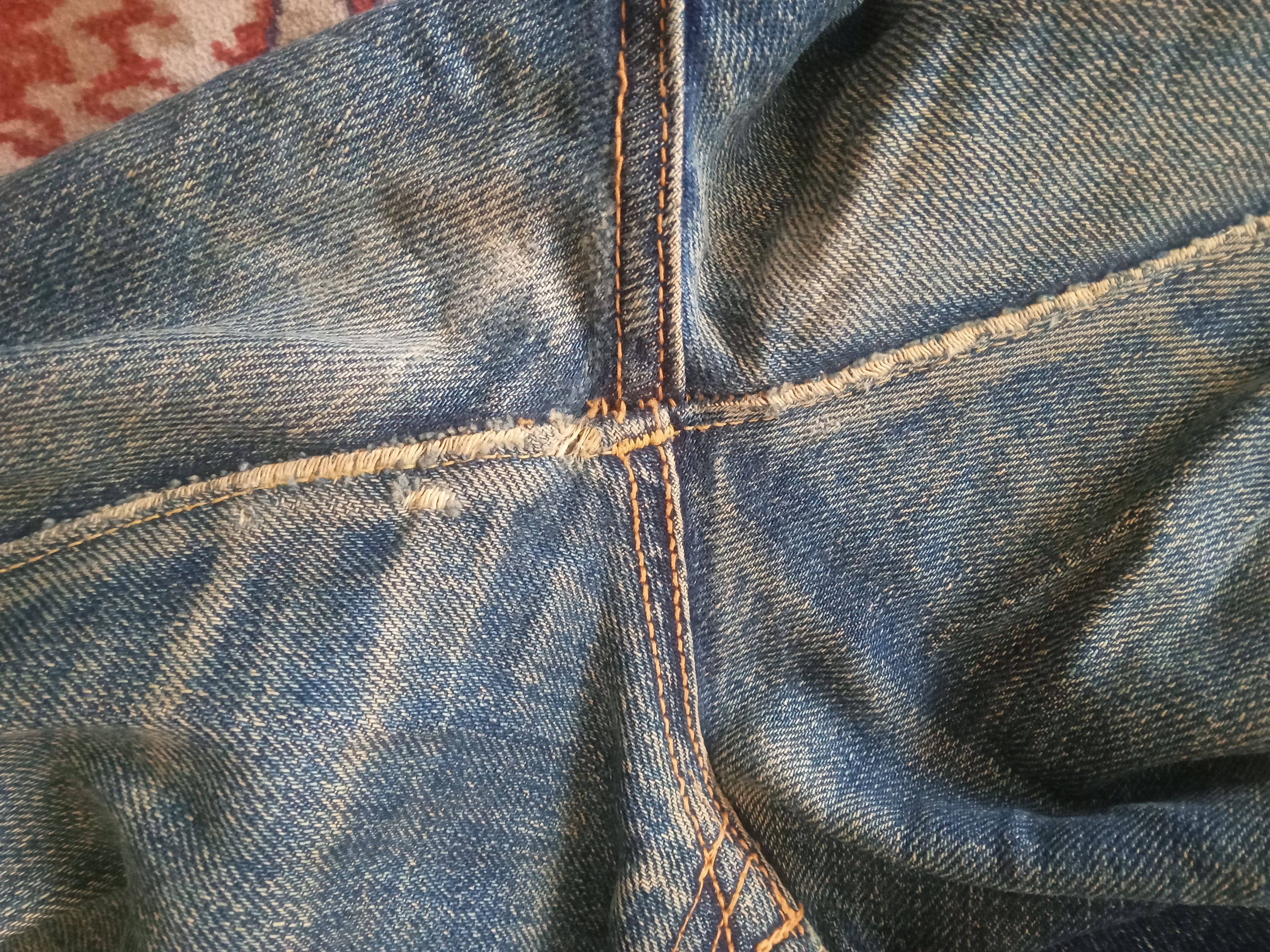 Denime Vintage Denime Selvedge Distressed Jeans Size US 31 - 10 Thumbnail