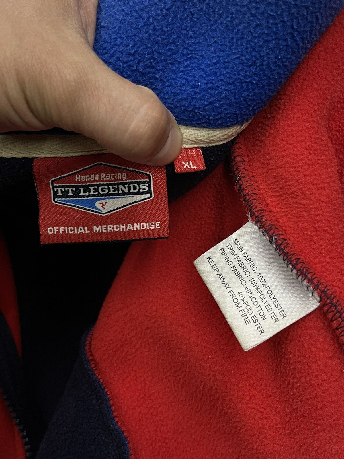 Honda Vintage Honda Racing TT Legends Fleece Jacket Motul F1 Size US XL / EU 56 / 4 - 12 Thumbnail