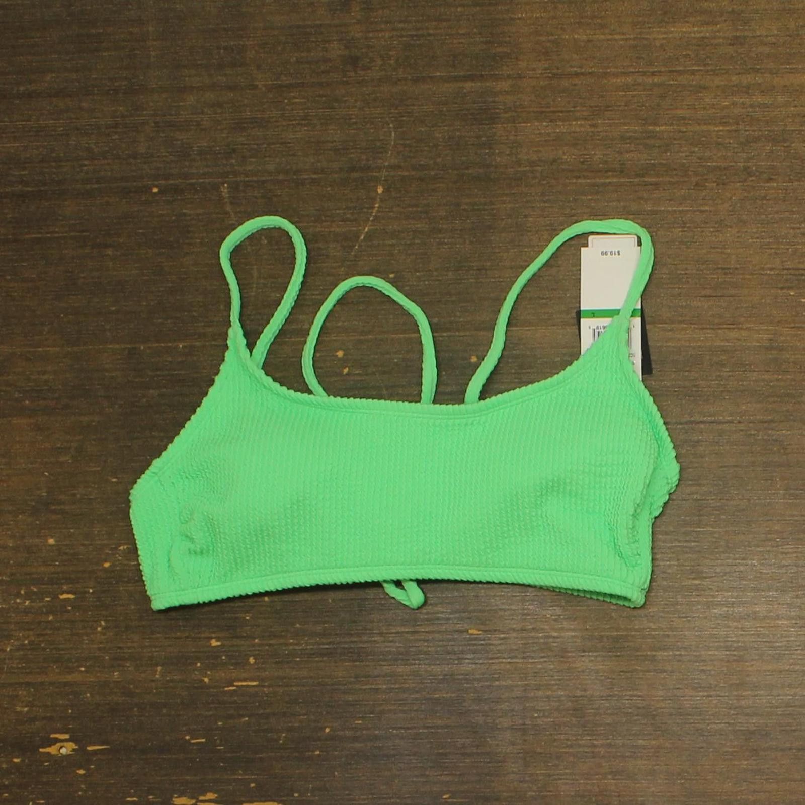 Other Nwt Salt + Cove Rib Scoop-neck Bikini Top Mint Tea Green L Size ONE SIZE - 1 Thumbnail