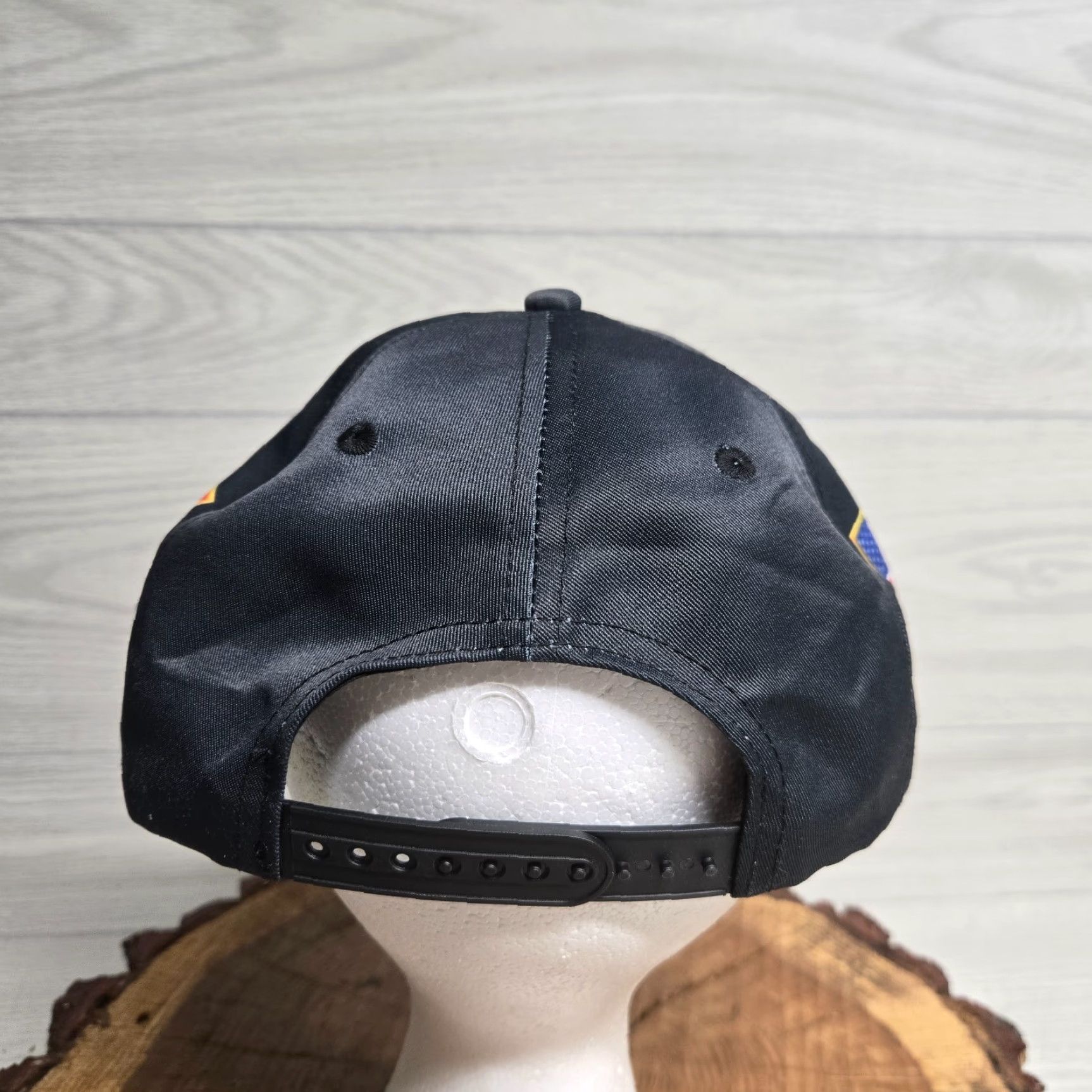 Vintage Vietnam Veteran Trucker Hat Snap-Back Men's Adjustable Black Size ONE SIZE - 3 Thumbnail