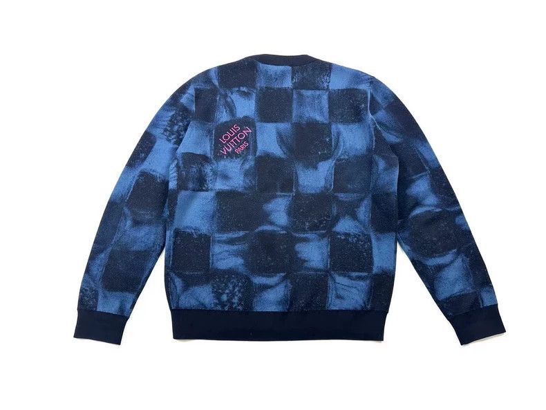 Louis Vuitton Louis Vuitton Checkerboard Knit Sweater -2505 Size US XL / EU 56 / 4 - 2 Thumbnail