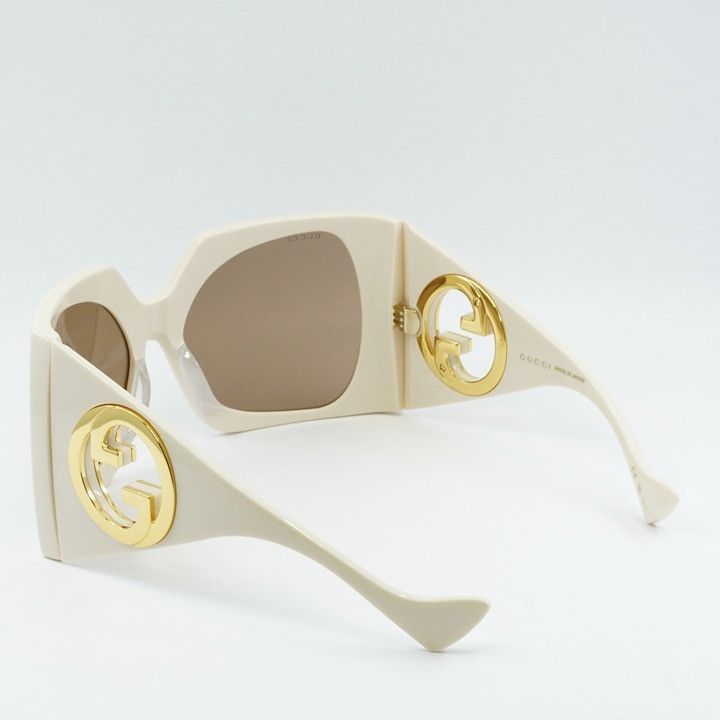 Gucci Gucci GG1255S 002 Sunglasses Ivory Butterfly Frame Size ONE SIZE - 5 Thumbnail