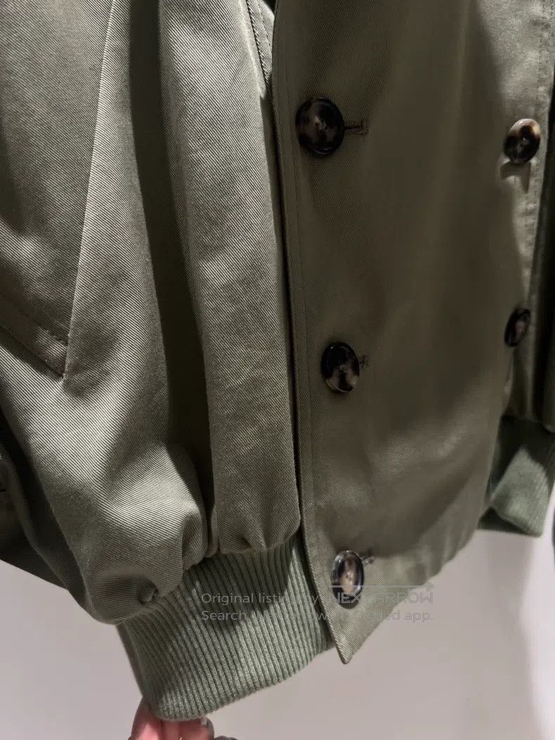 Loewe Loewe Military Green Short Windbreaker Jacket Size XS / US 0-2 / IT 36-38 - 3 Thumbnail