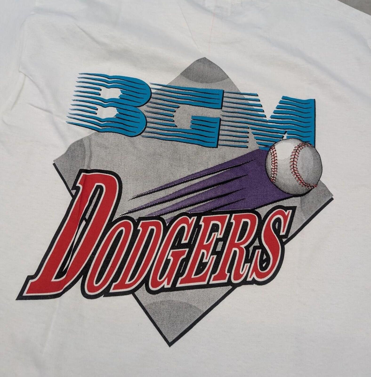 MLB Vintage 90s BGM Los Angles LA Dodgers MLB T-shirt Size US L / EU 52-54 / 3 - 2 Thumbnail