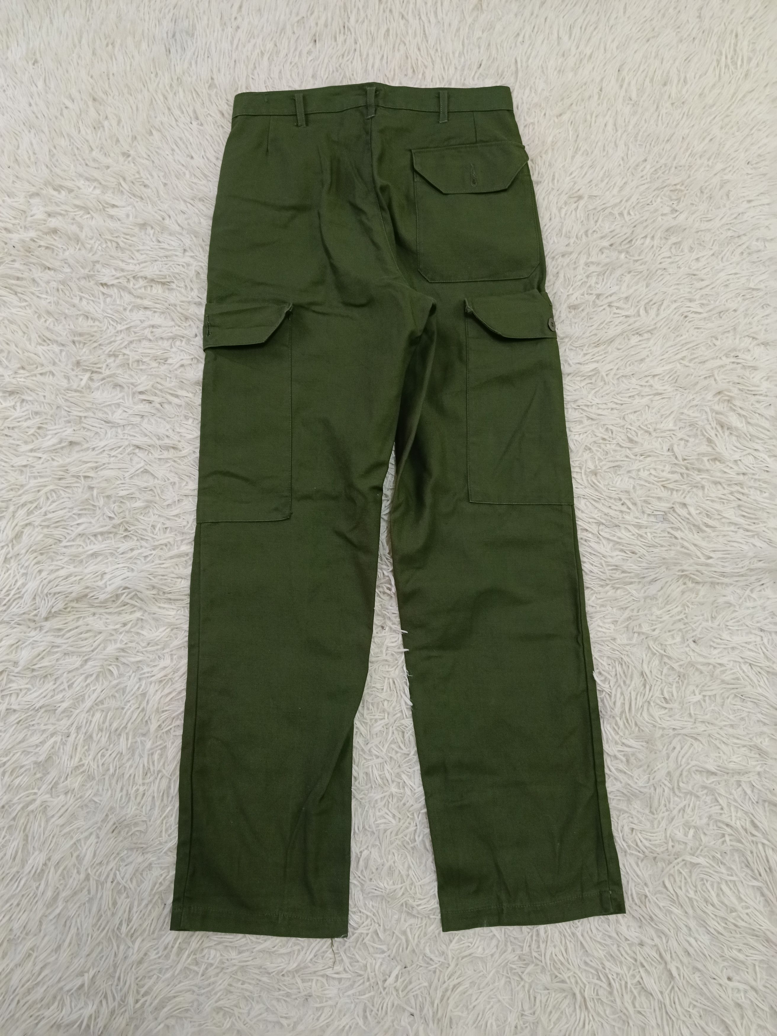 Vintage "Rare 1970s Swedish Armed Forces M-69 Field Pants Size US 30 / EU 46 - 2 Thumbnail
