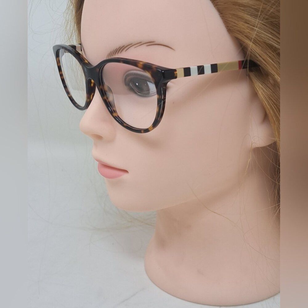 Burberry NWT Burberry Women's Frames Eye Glasses Havana Nova Check S Size ONE SIZE - 8 Thumbnail