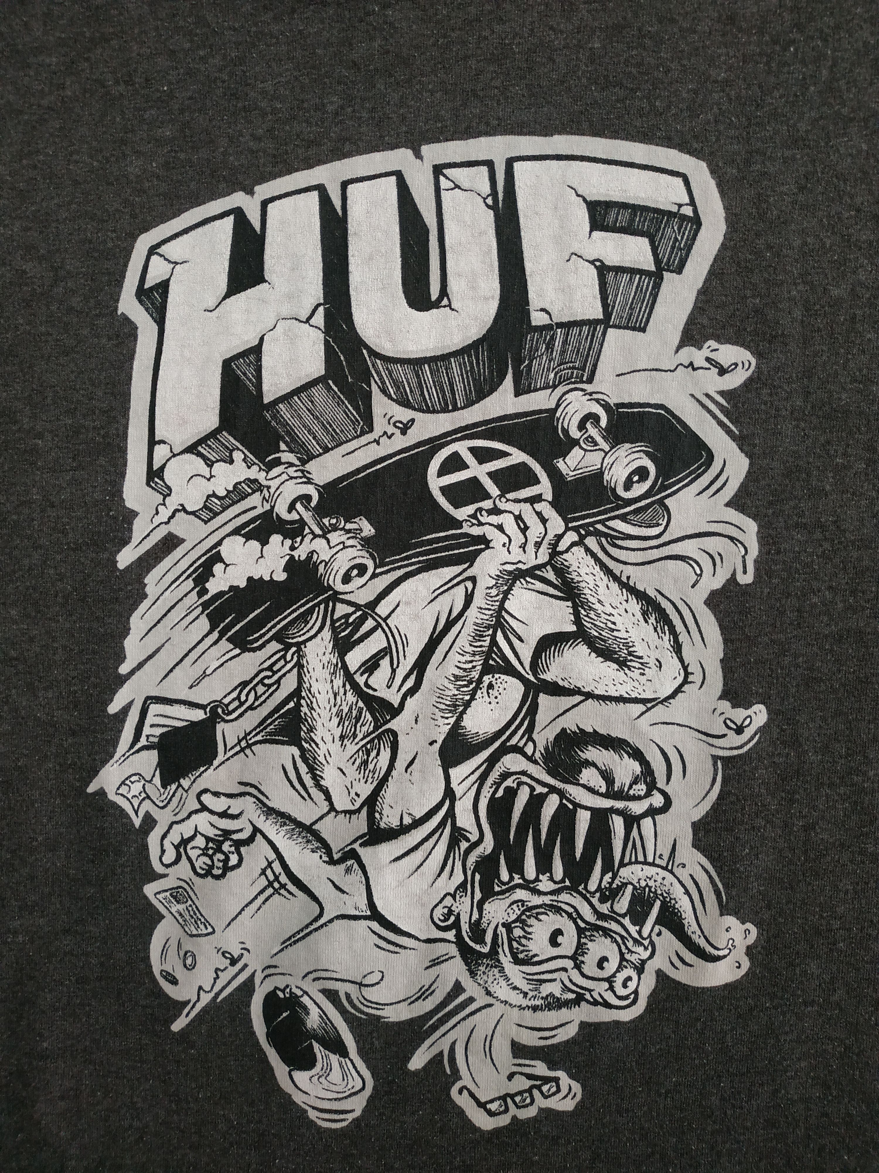 Huf HUF Worldwide Men's Skateboard T-shirt, s. MEDIUM Size US S / EU 44-46 / 1 - 5 Thumbnail