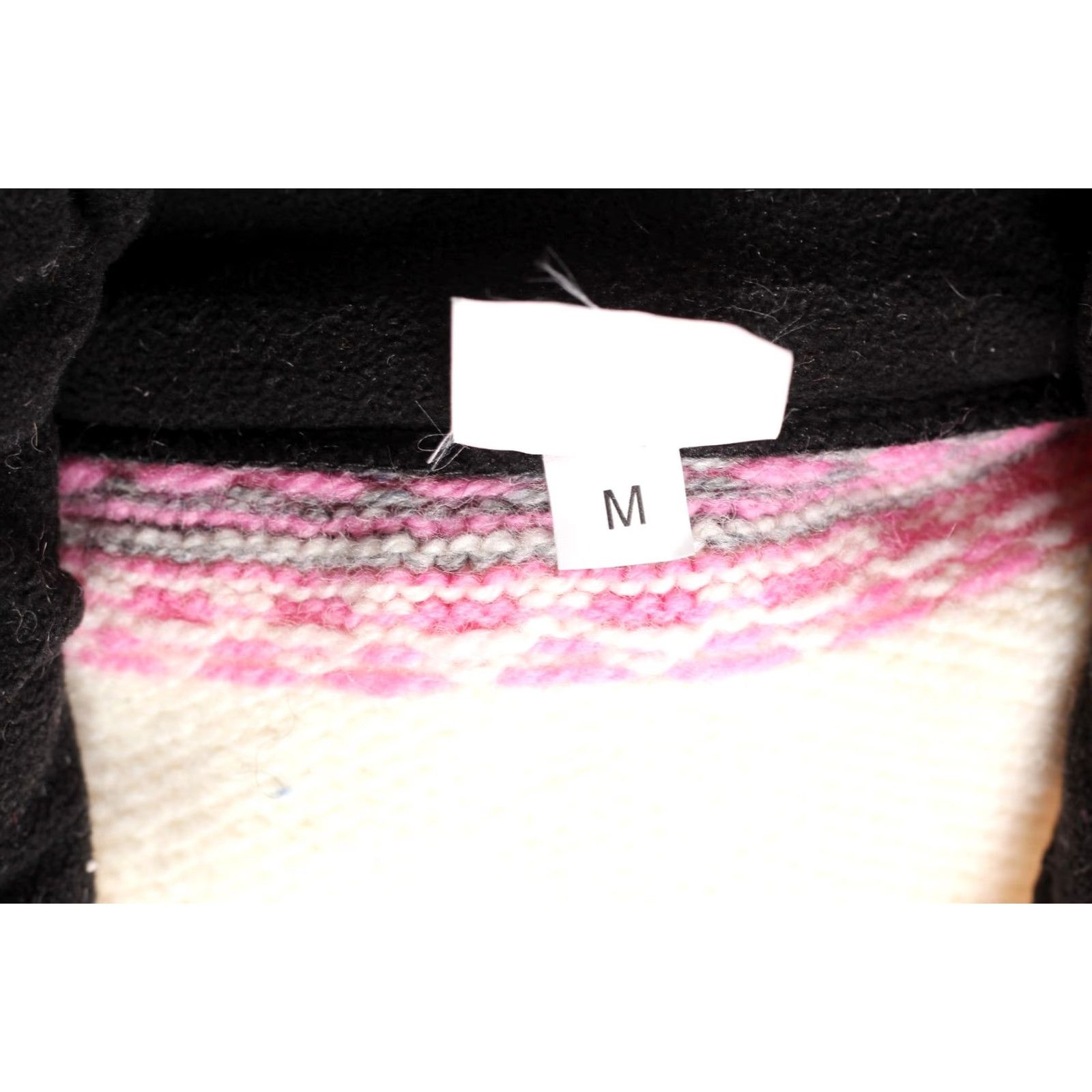 SAS ASA GJESTAL SPINNERI Norway Nordic Fair Isle Zip Neck Wool Jumper Sweater Men M White / Pink Knit 1/4 Zip All Seasons Classic Designer Jumpers Mens Size US M / EU 48-50 / 2 - 7 Thumbnail