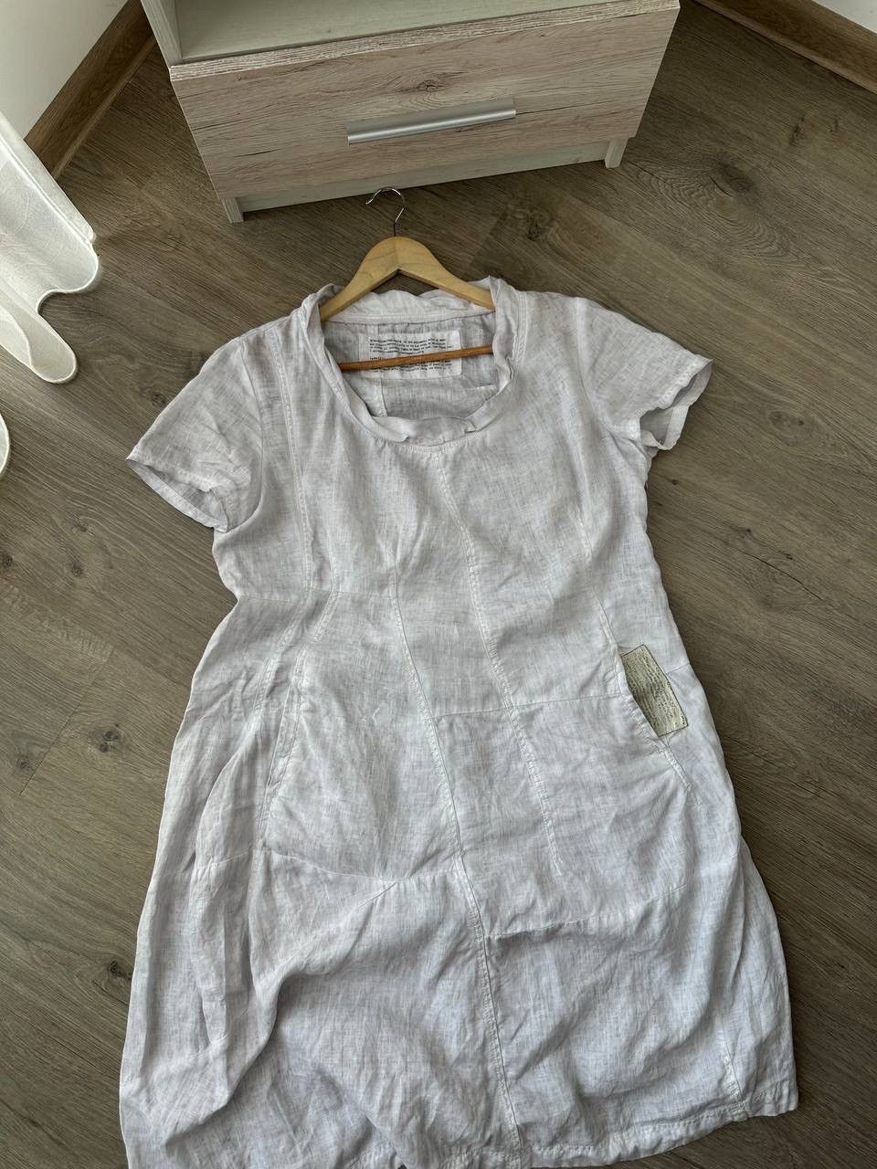 Japanese Brand × Rundholz × Vintage Rundholz Avant Garde Baloon White Dress 100 Linen Size L Size L / US 10 / IT 46 - 13 Thumbnail