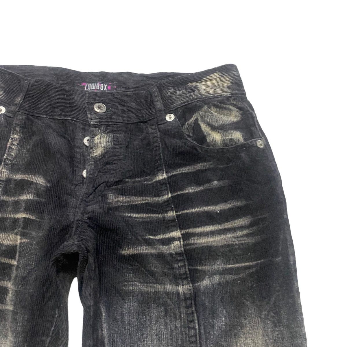 LOWBOX Japanese Brand LOWBOX Acid Wash Corduroy Flare Pants Size US 31 - 5 Thumbnail
