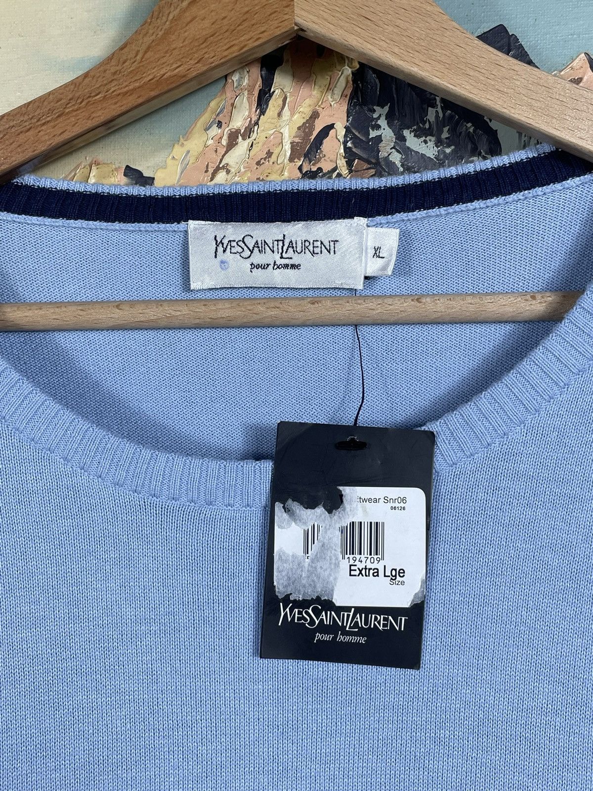 Vintage × Yves Saint Laurent YSL 00s Retro Jumper Pull Knitwear Luxury High End Designer Size US XL / EU 56 / 4 - 6 Thumbnail