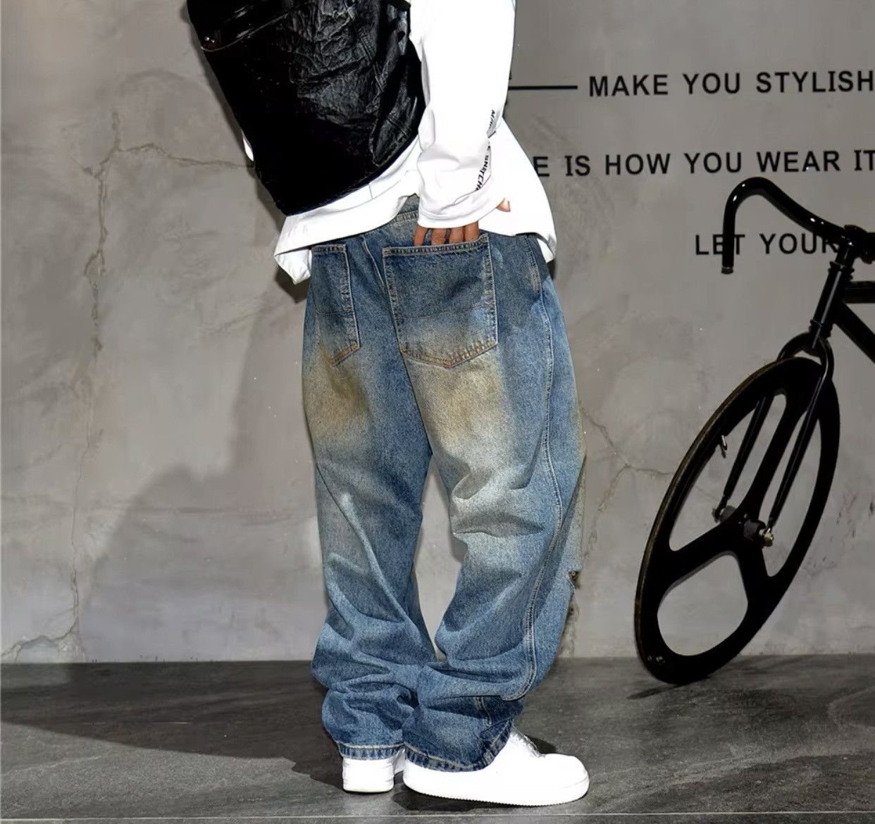 Jean × Vintage American Vintage Baggy Jeans Size US 34 / EU 50 - 5 Thumbnail