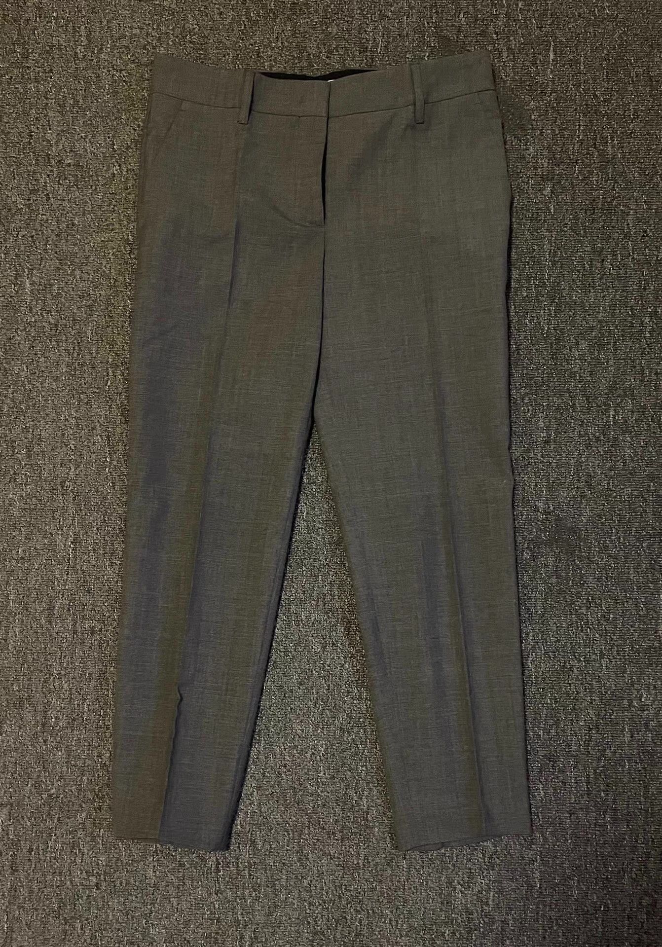 Prada Prada Women's Grey Wool Trousers Q4 Size 50R - 1 Thumbnail