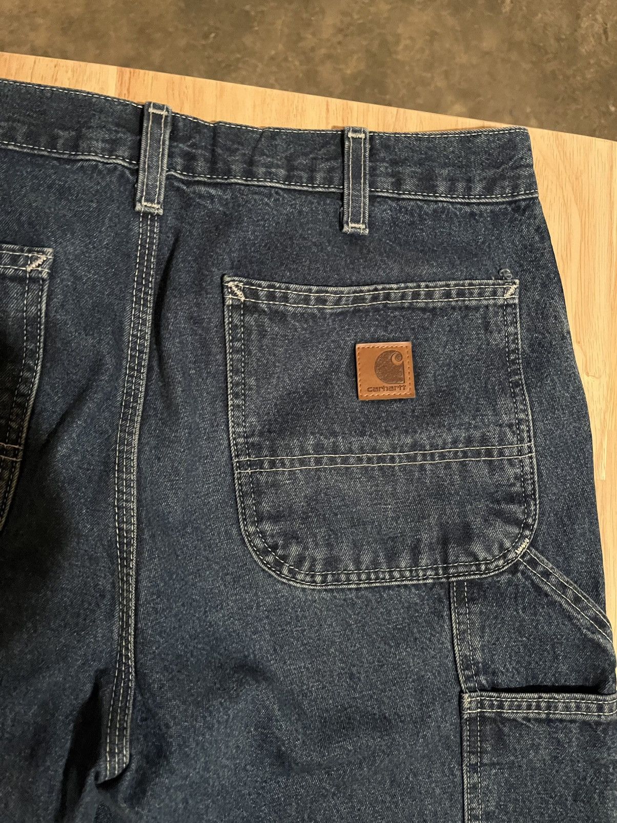 Carhartt Carhartt Carpenter Blue Denim 33/30 Size US 33 - 3 Thumbnail