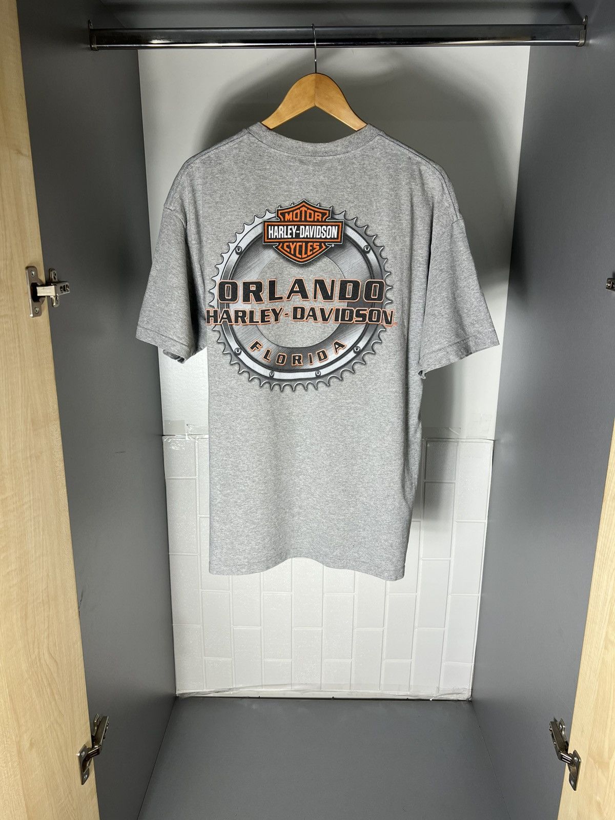 Harley Davidson VINTAGE HARLEY DAVIDSON MOTORCYCLE ORLANDO FLORIDA RETRO 90s Size US XL / EU 56 / 4 - 20 Thumbnail