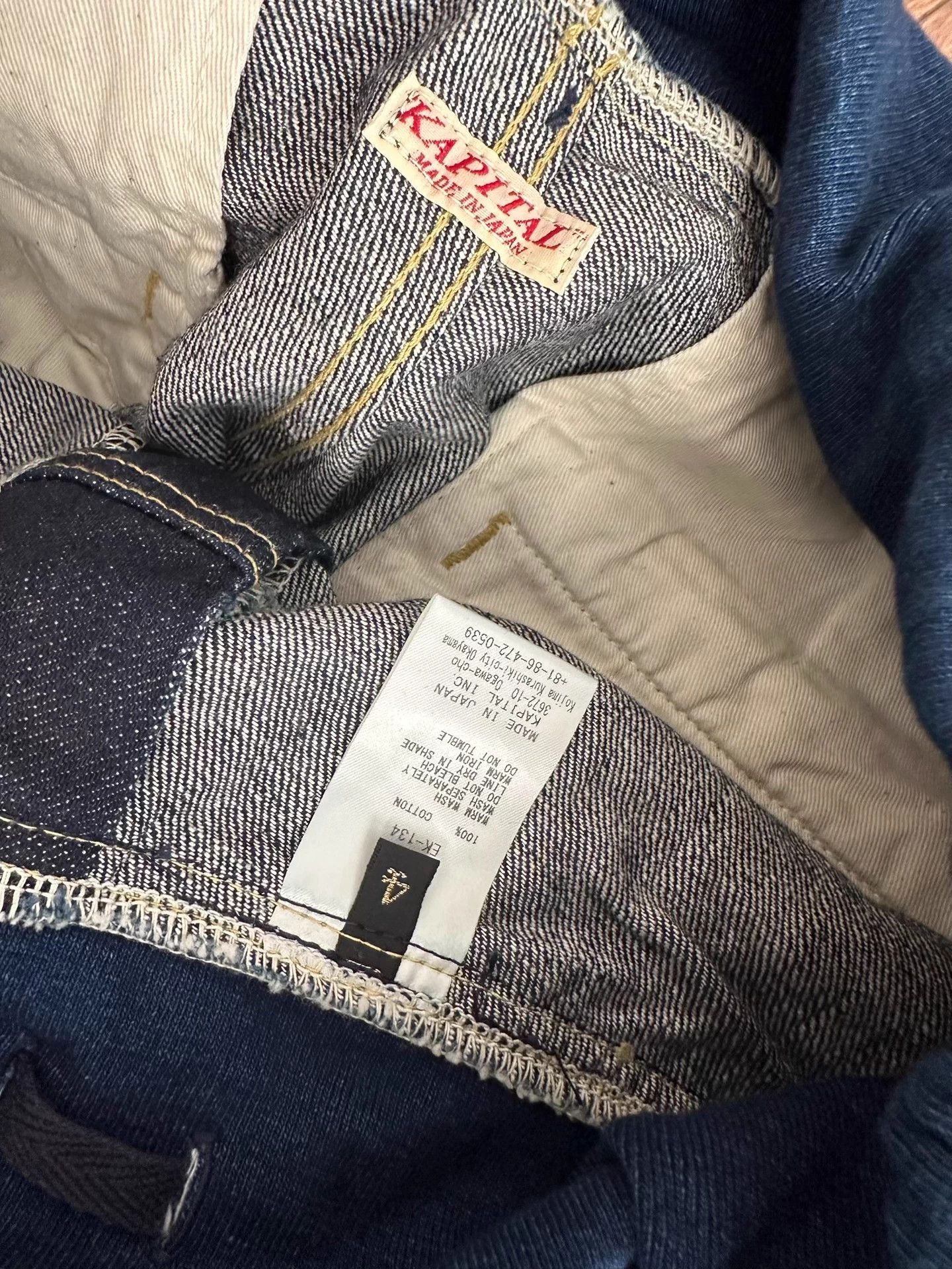 Kapital KAPITAL VINTAGE INDIGO PANTS, elasticated, Size US 32 / EU 48 - 3 Thumbnail