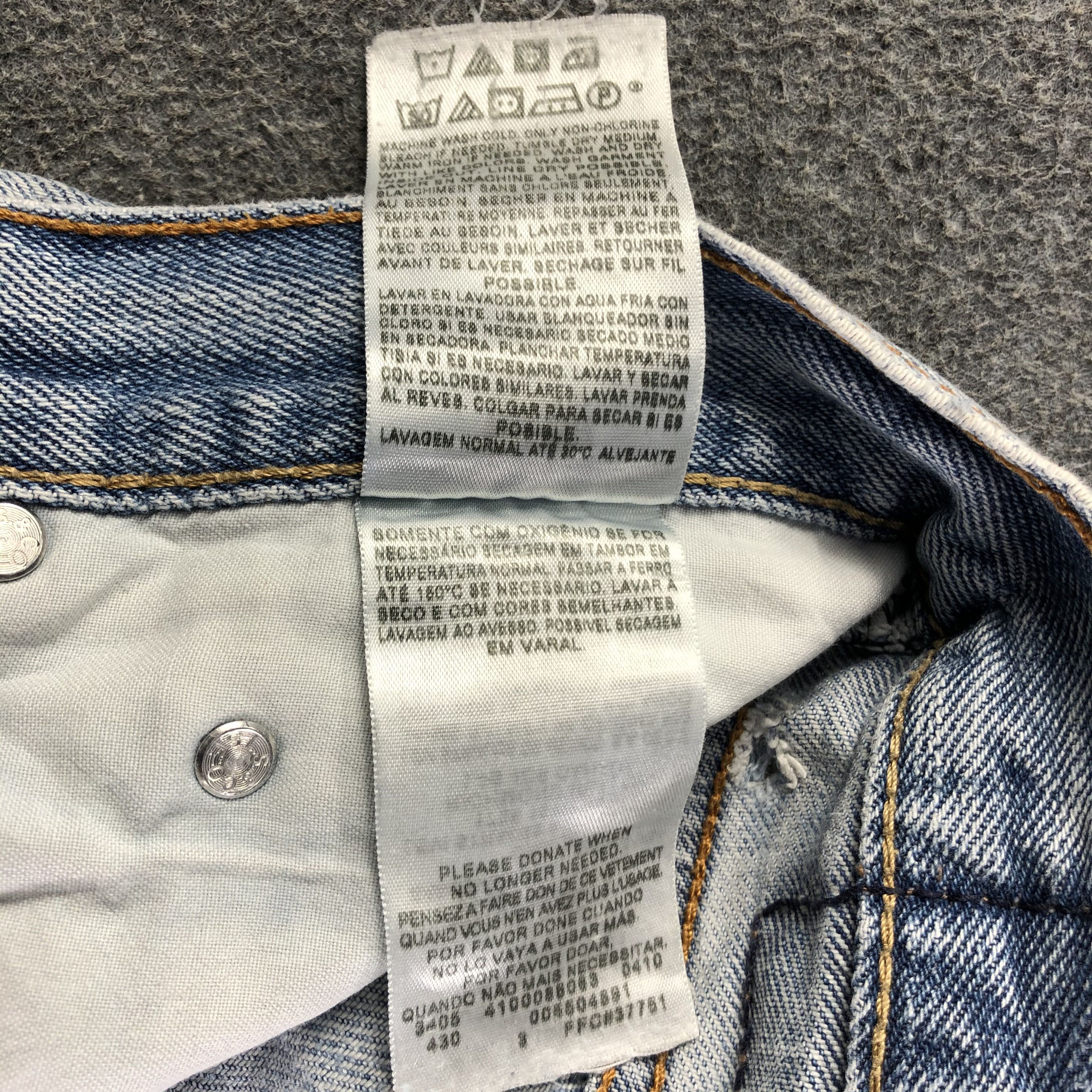 Levi's Vintage Blue Wash Levis 550 Jeans-J3140 Size US 36 / EU 52 - 13 Thumbnail