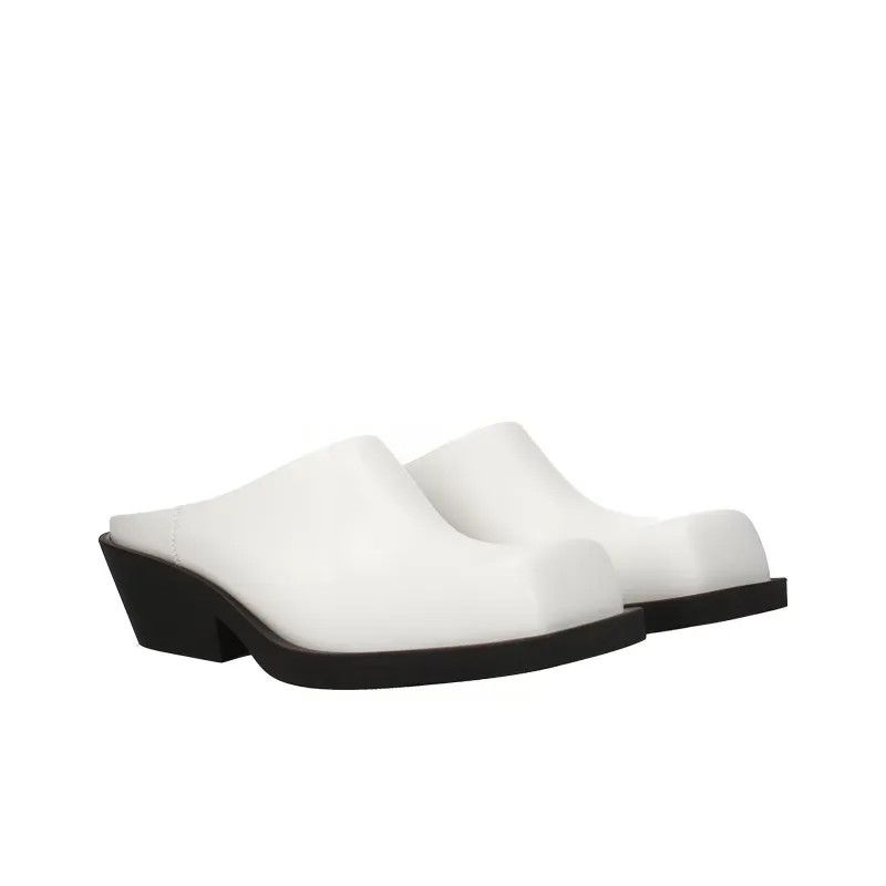Marni o1y0225 Leather Mules in White Size US 8 / EU 41 - 2 Thumbnail
