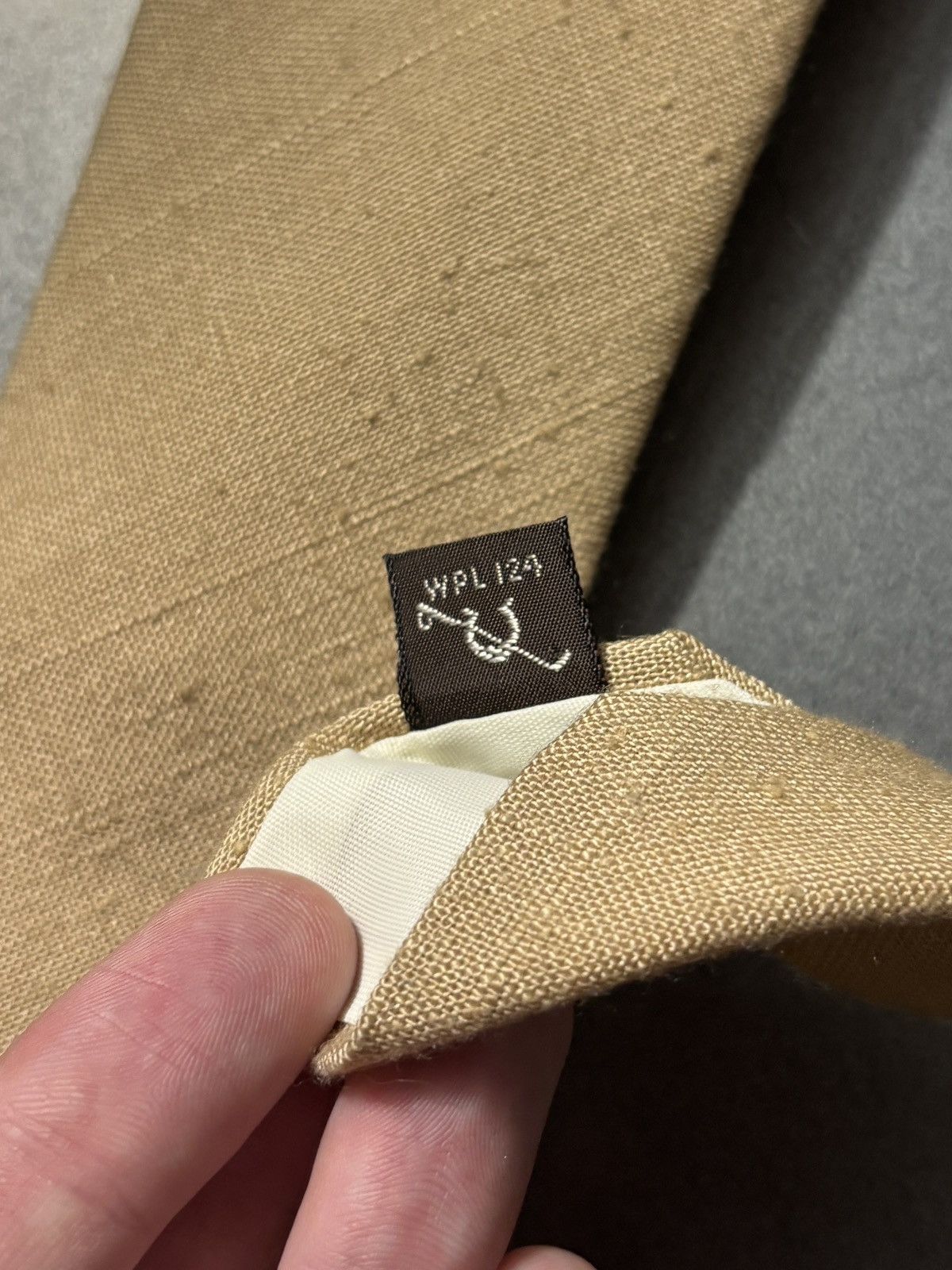 Vintage Brown Vintage Tie Plain Textured Rough Rayon Polyester Size ONE SIZE - 7 Thumbnail