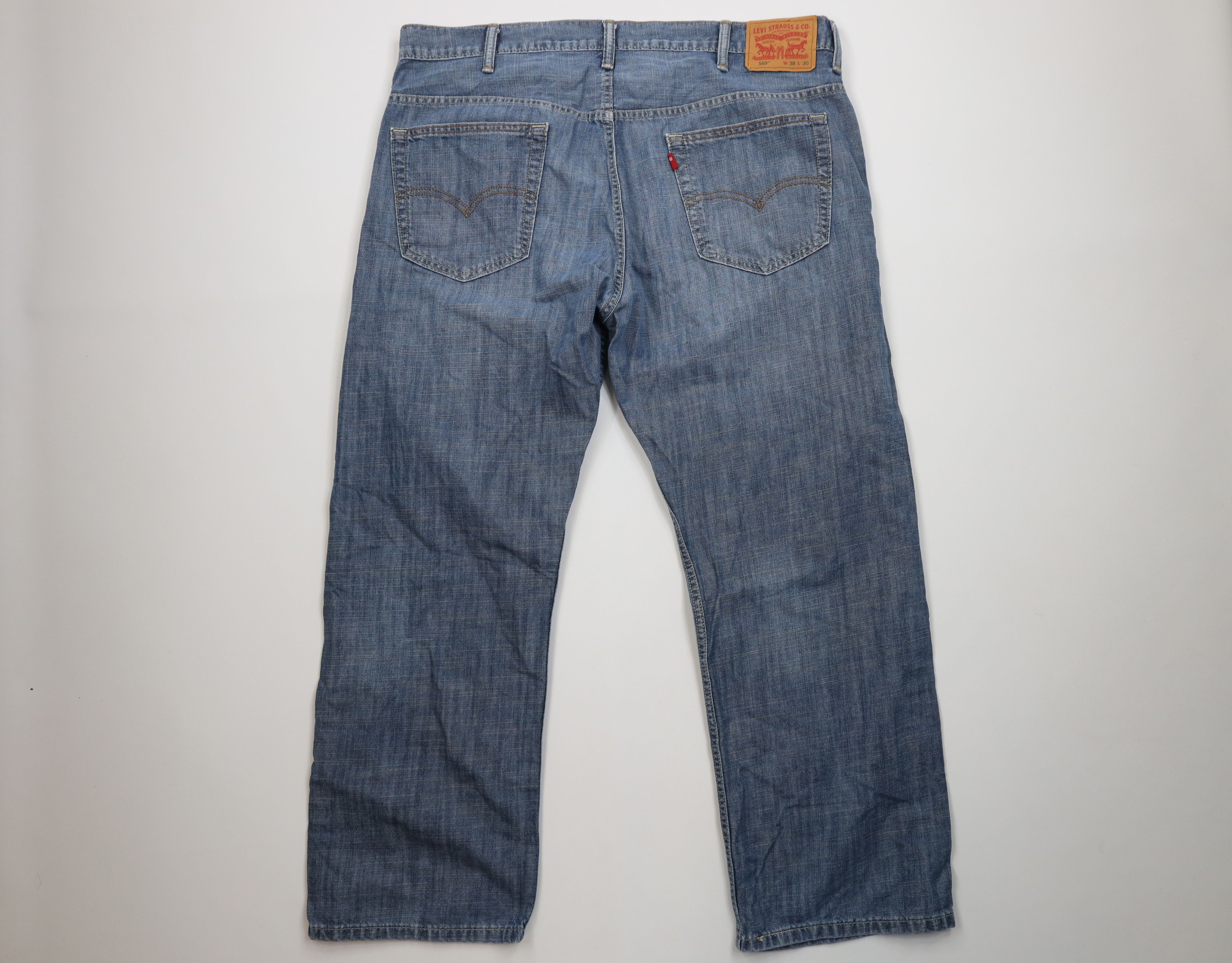 Levi's Vintage Y2K Levis 569 Fit Straight Wide Leg Denim Jeans Size US 38 / EU 54 - 9 Thumbnail