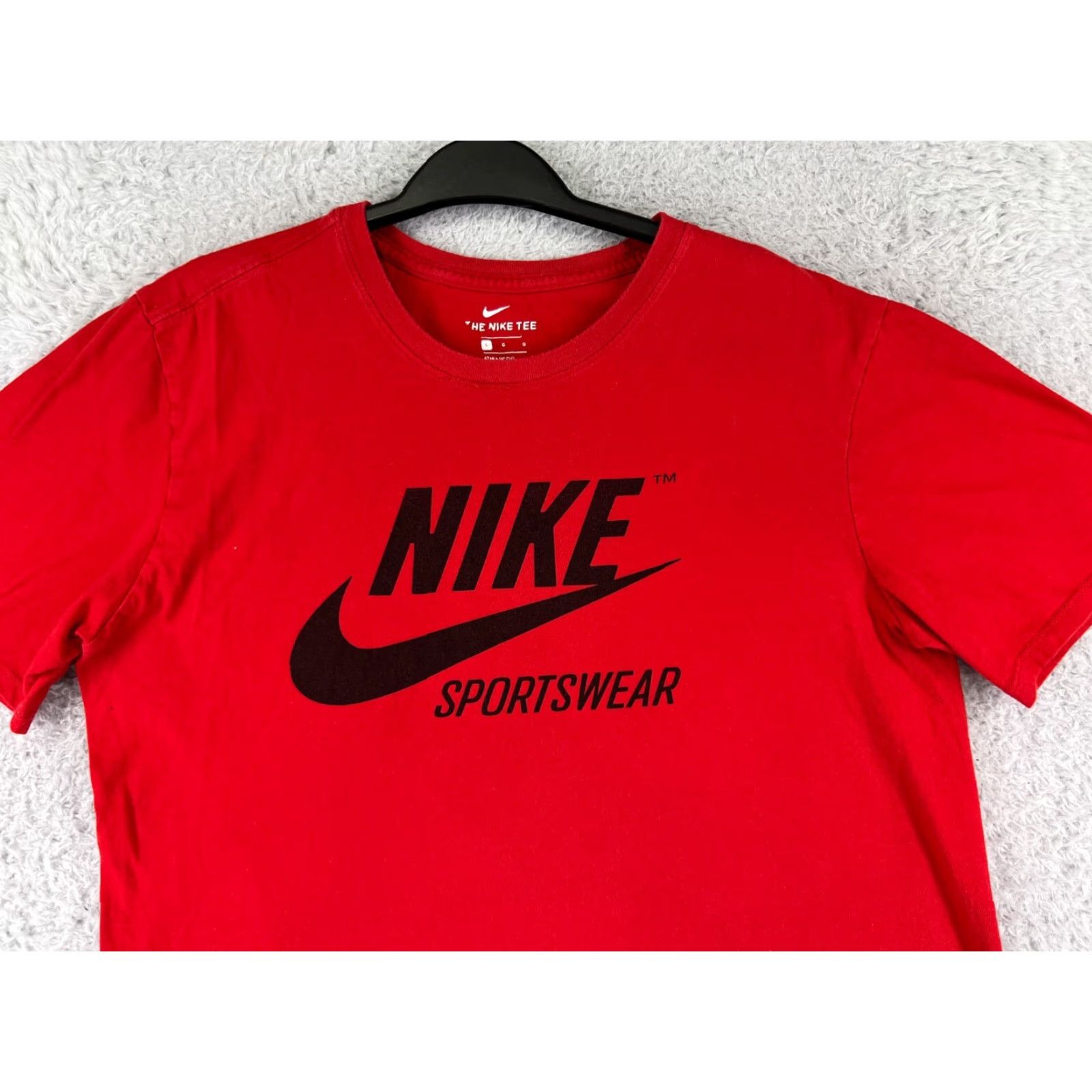Nike Nike Shirt Mens Large Red Short Sleeve Swoosh Crew Neck Cotton Blend Athletic Size US L / EU 52-54 / 3 - 5 Thumbnail