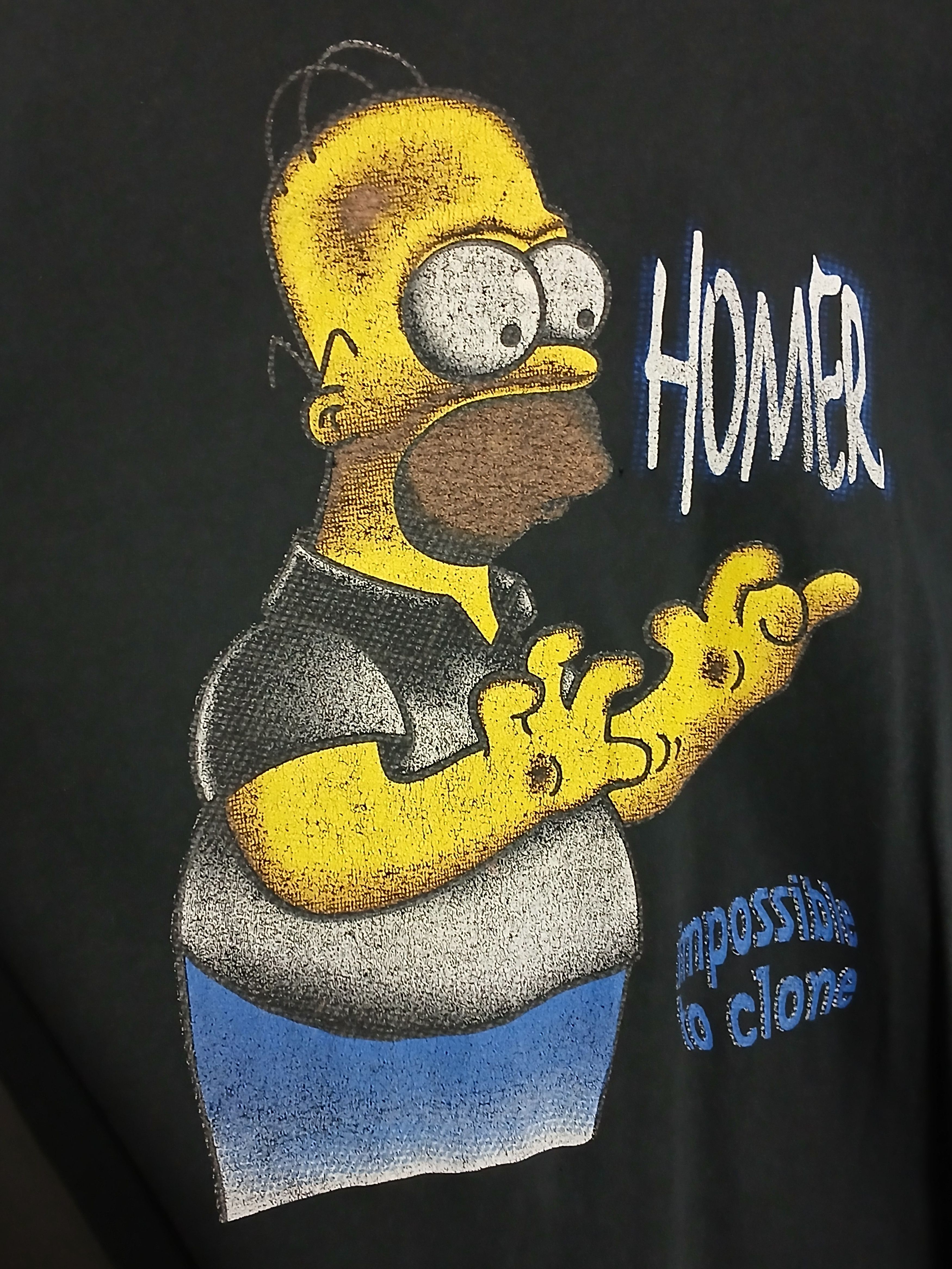 Cartoon Network × The Simpsons × Vintage Vintage The Simpsons Homer Simpson Single Stitch T-Shirt Size US M / EU 48-50 / 2 - 3 Thumbnail